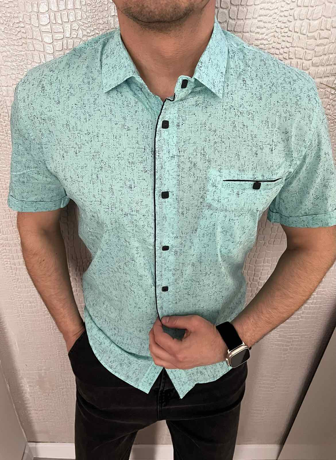 Рубашка Nik (L-2XL) 54692 mint (лето)