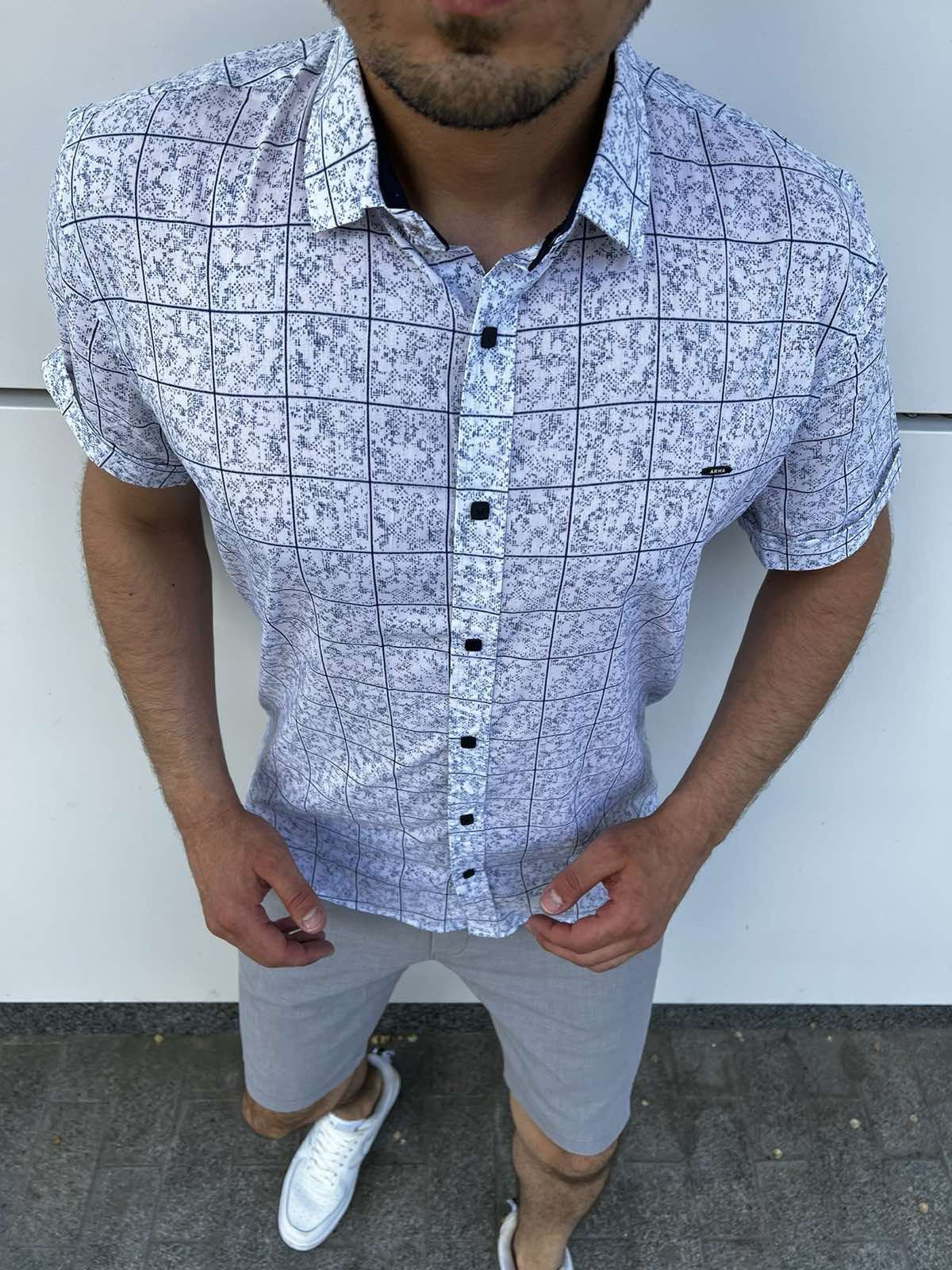 Рубашка Nik (3XL-6XL) 54704 white (лето)