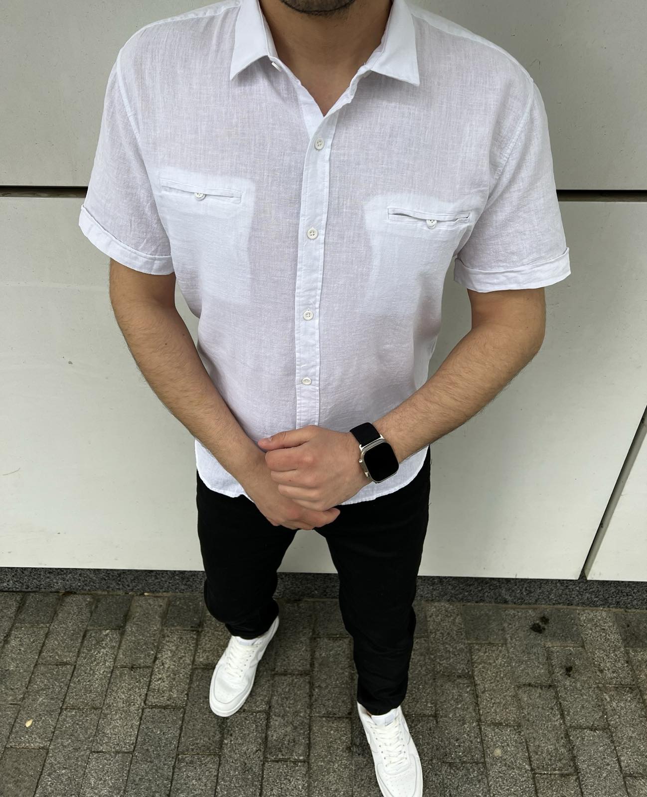 Рубашка Nik (6XL-9XL) 54718 white (лето)