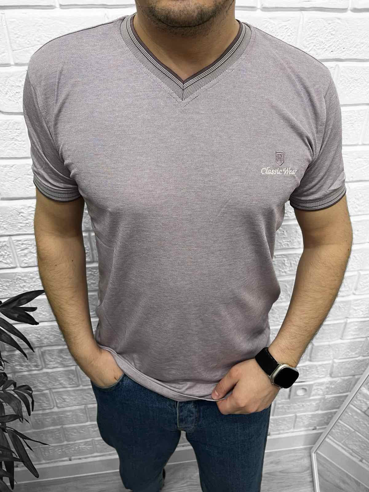 Футболка Nik (M-2XL) 54729 grey (лето)