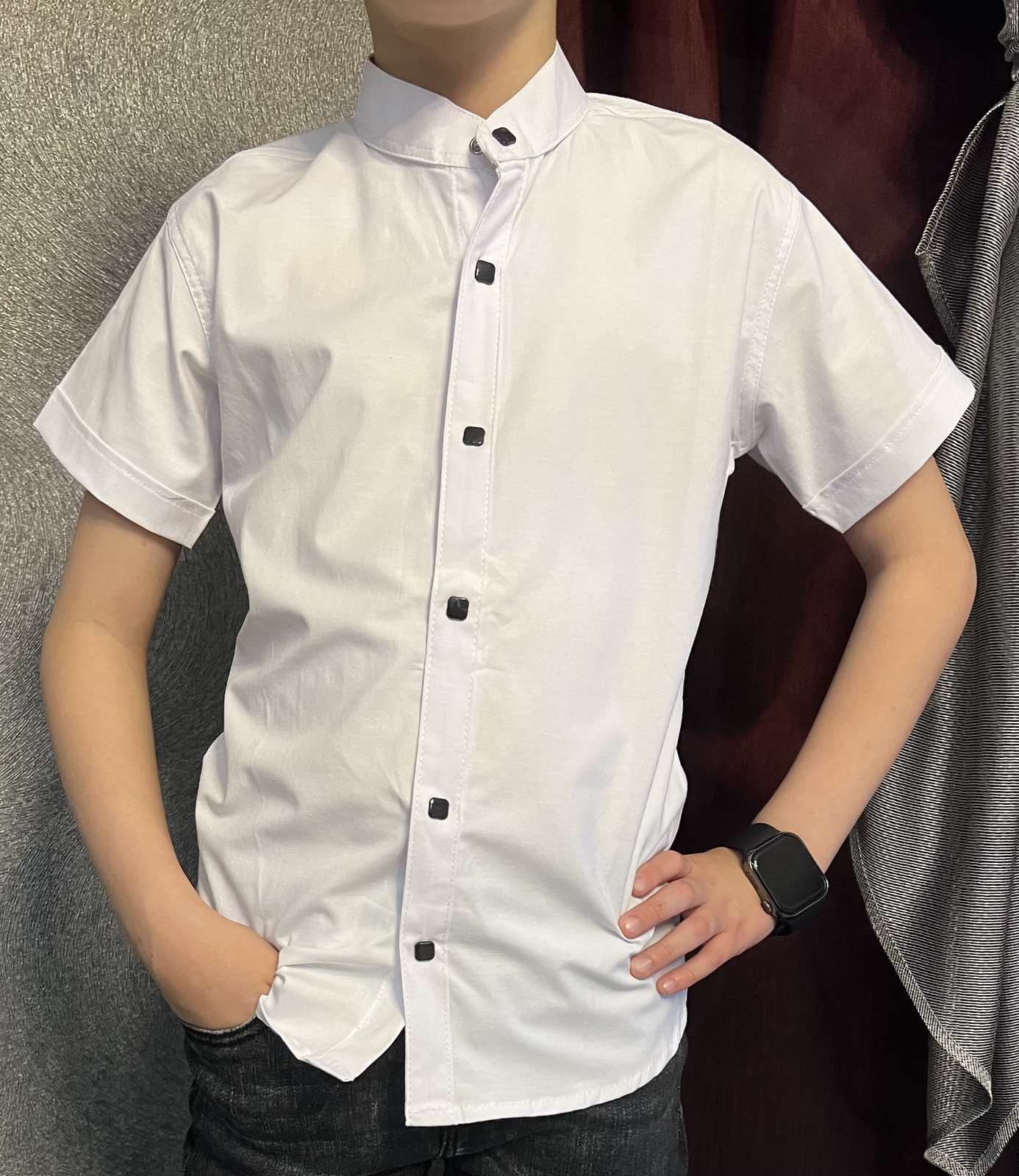 Рубашка Nik (11-16) 54757 white (лето)