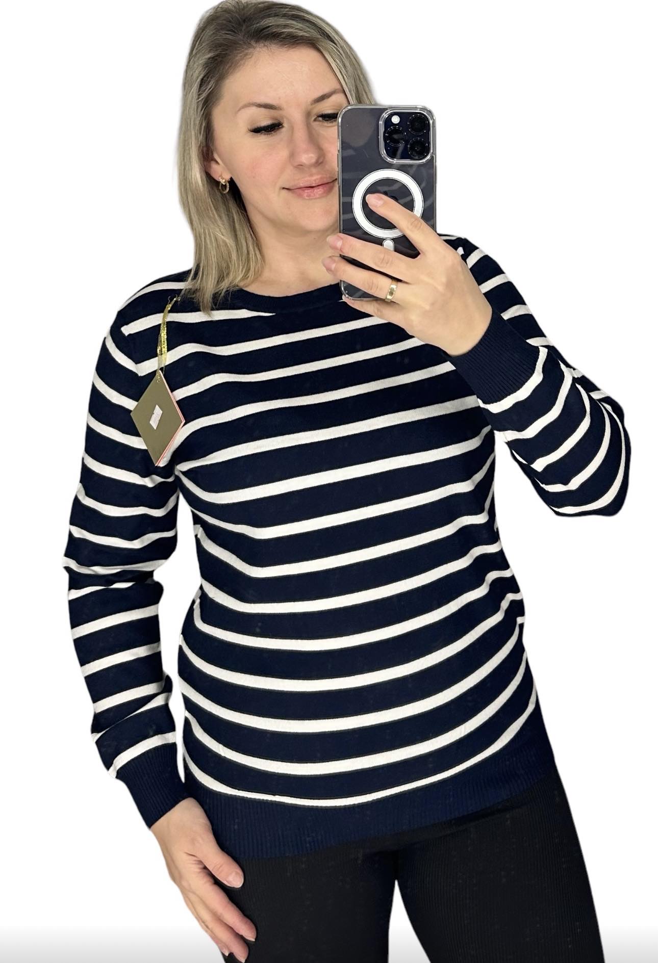 Свитер Novetly Store (48-52) 24004 navy (деми)