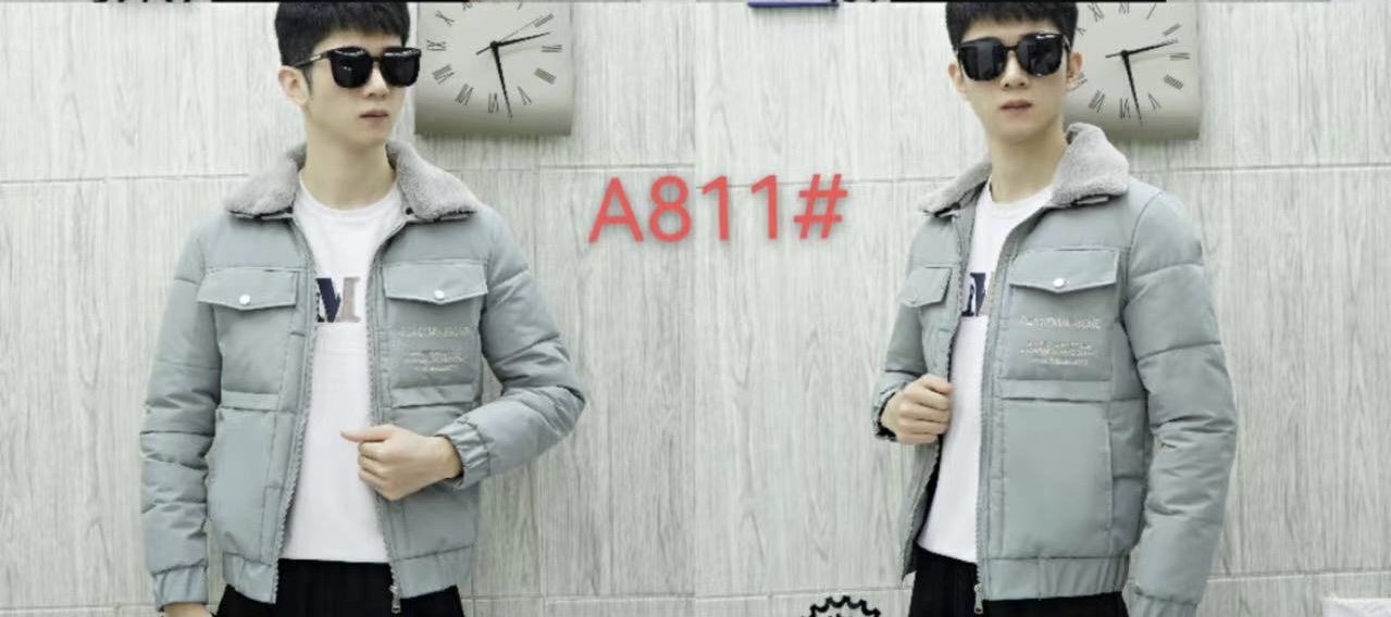 Куртка 2BRO (XL-5XL) A811 grey еврозима (деми)