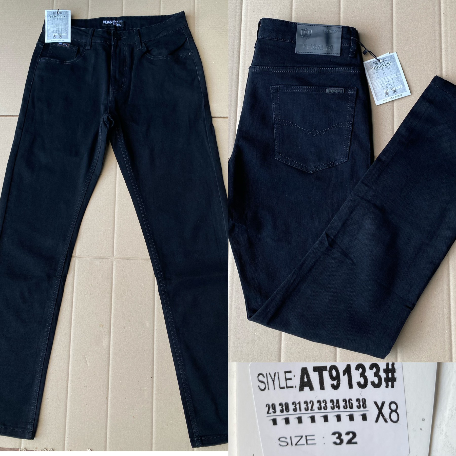 Джинсы God Baron (29-38) 9133 navy (деми)