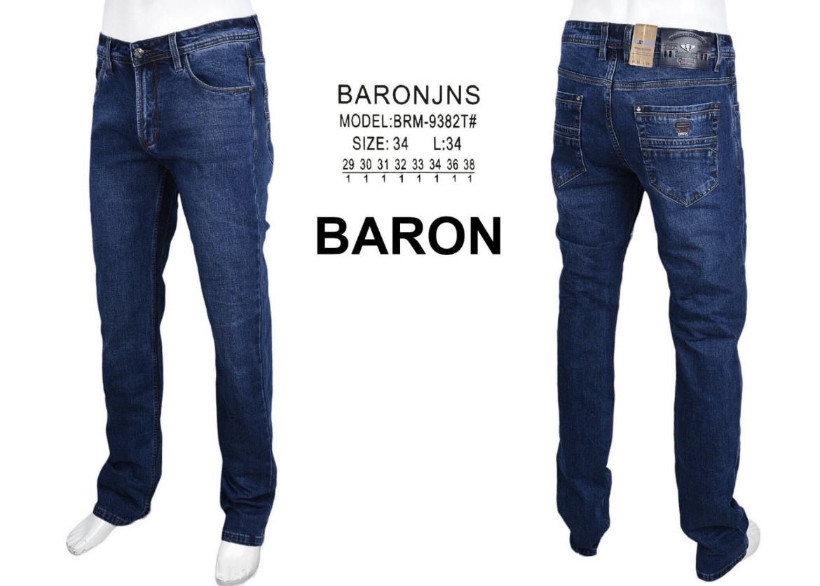 Джинсы God Baron (29-38) 9382 navy (деми)
