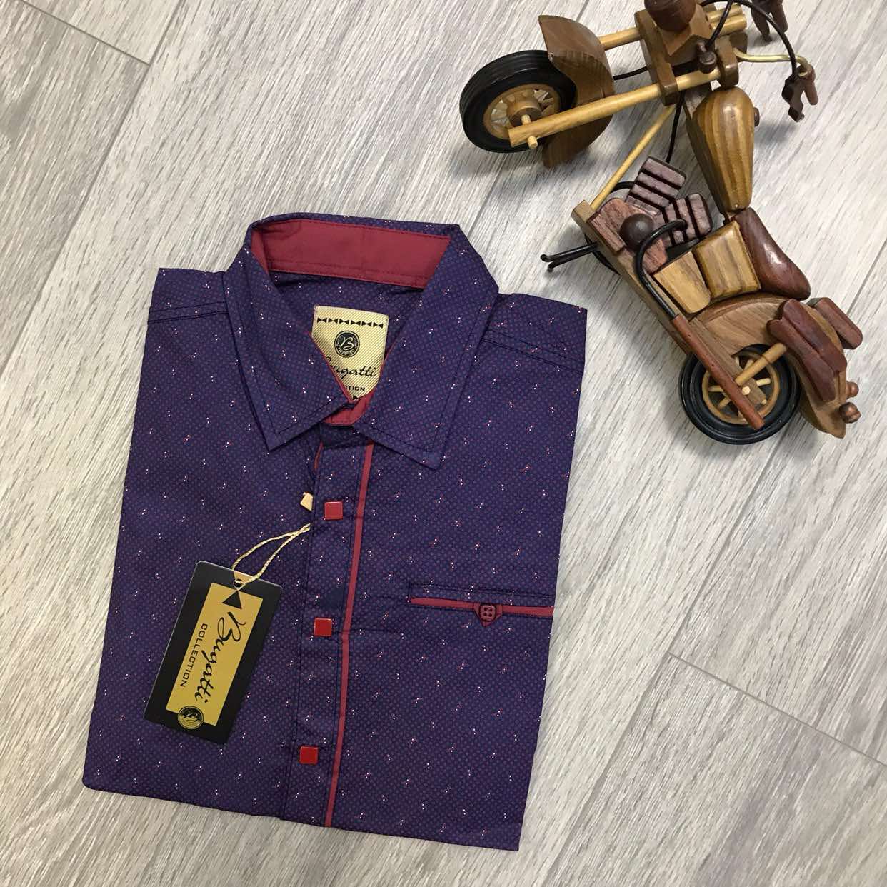 Рубашка Nik (7-12) 54859 navy (лето)