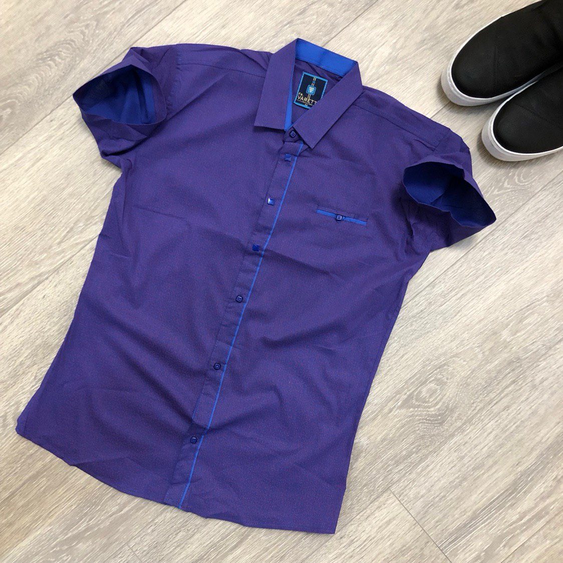 Рубашка Nik (11-16) 54864 navy (лето)