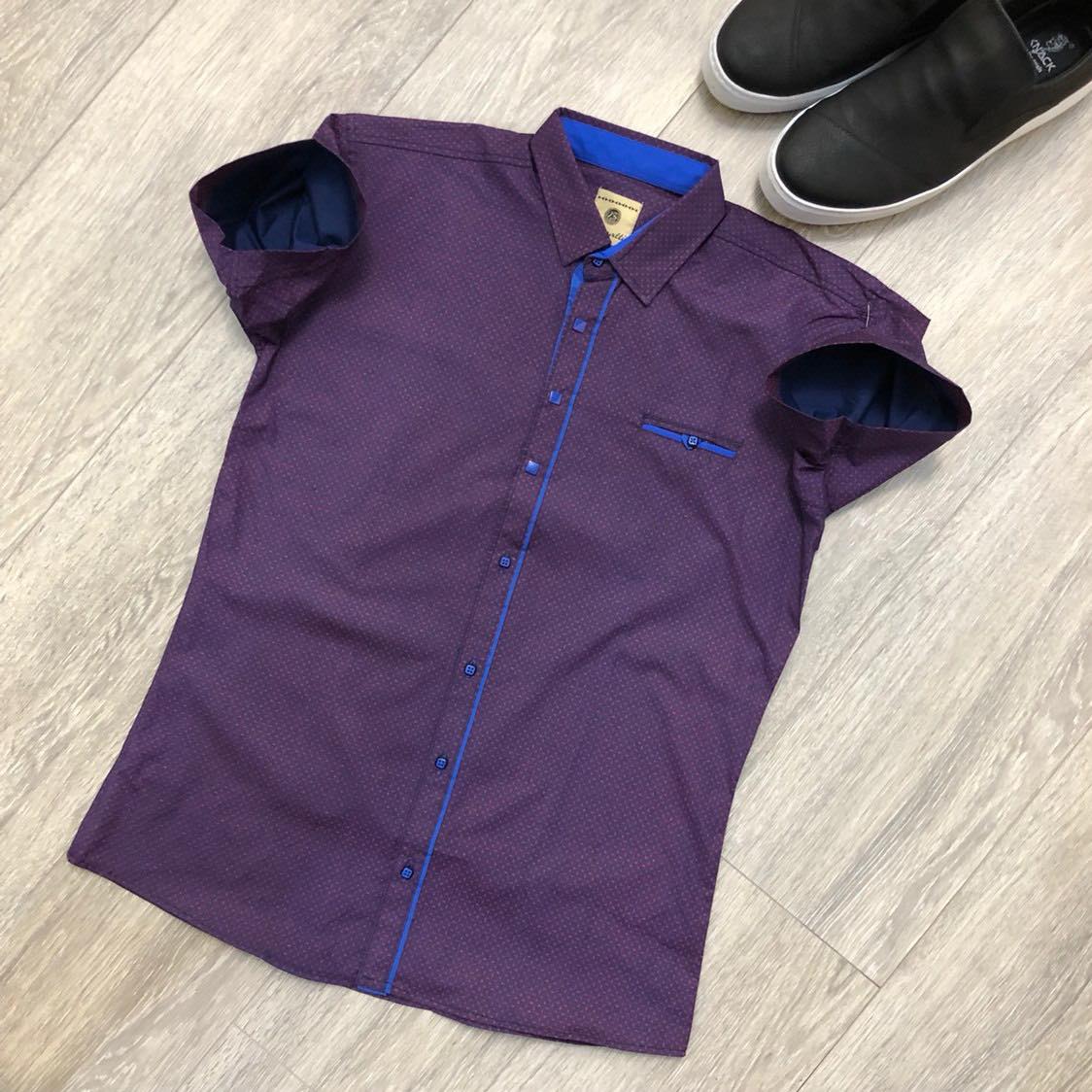 Рубашка Nik (11-16) 54867 purple (лето)