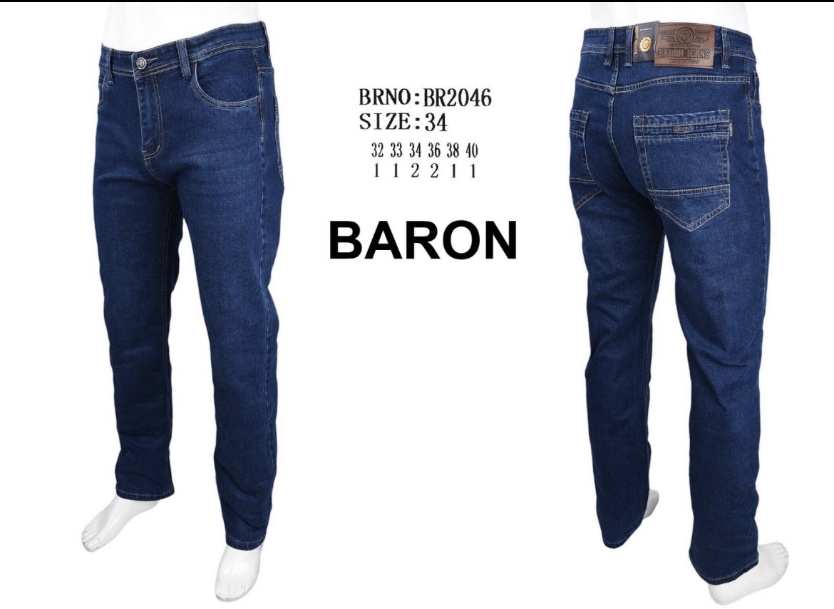 Джинсы God Baron (32-40) 2046 blue (деми)