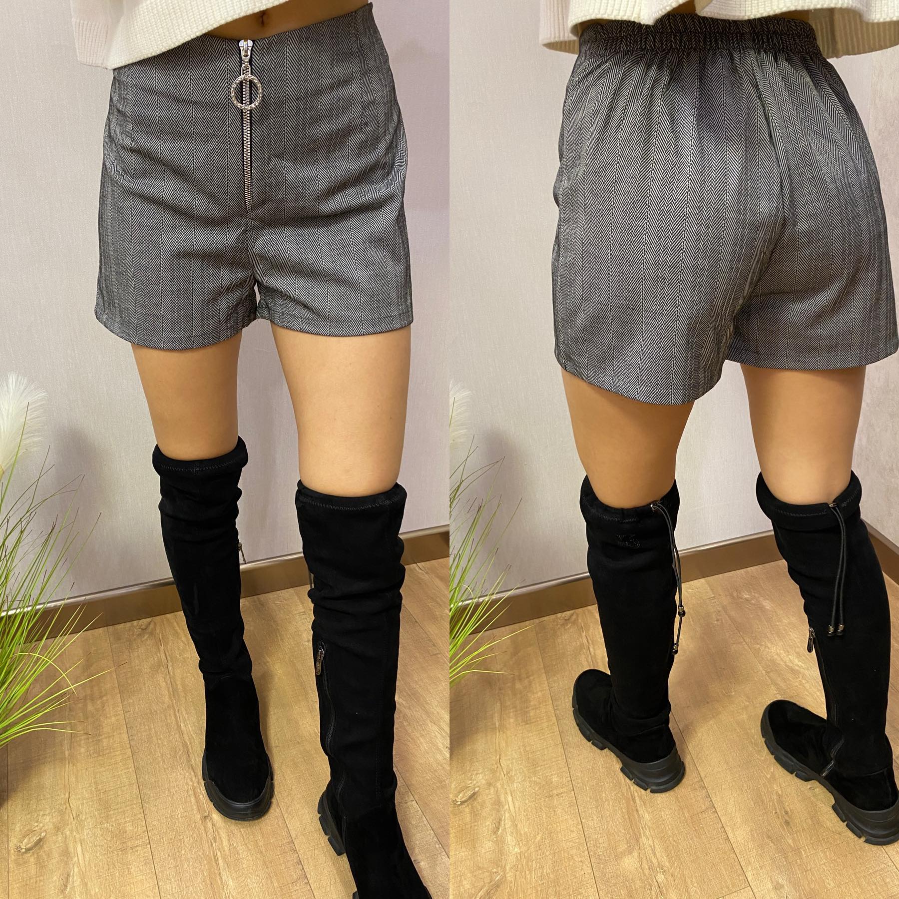 Шорты Valentina (42-48) V56 grey (лето)