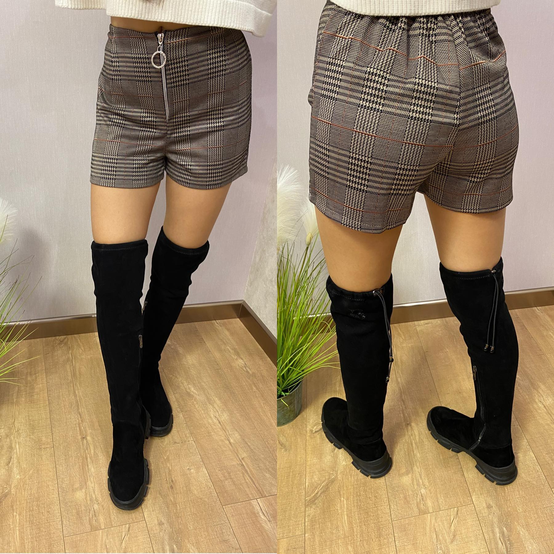 Шорты Valentina (42-48) V57 grey (лето)