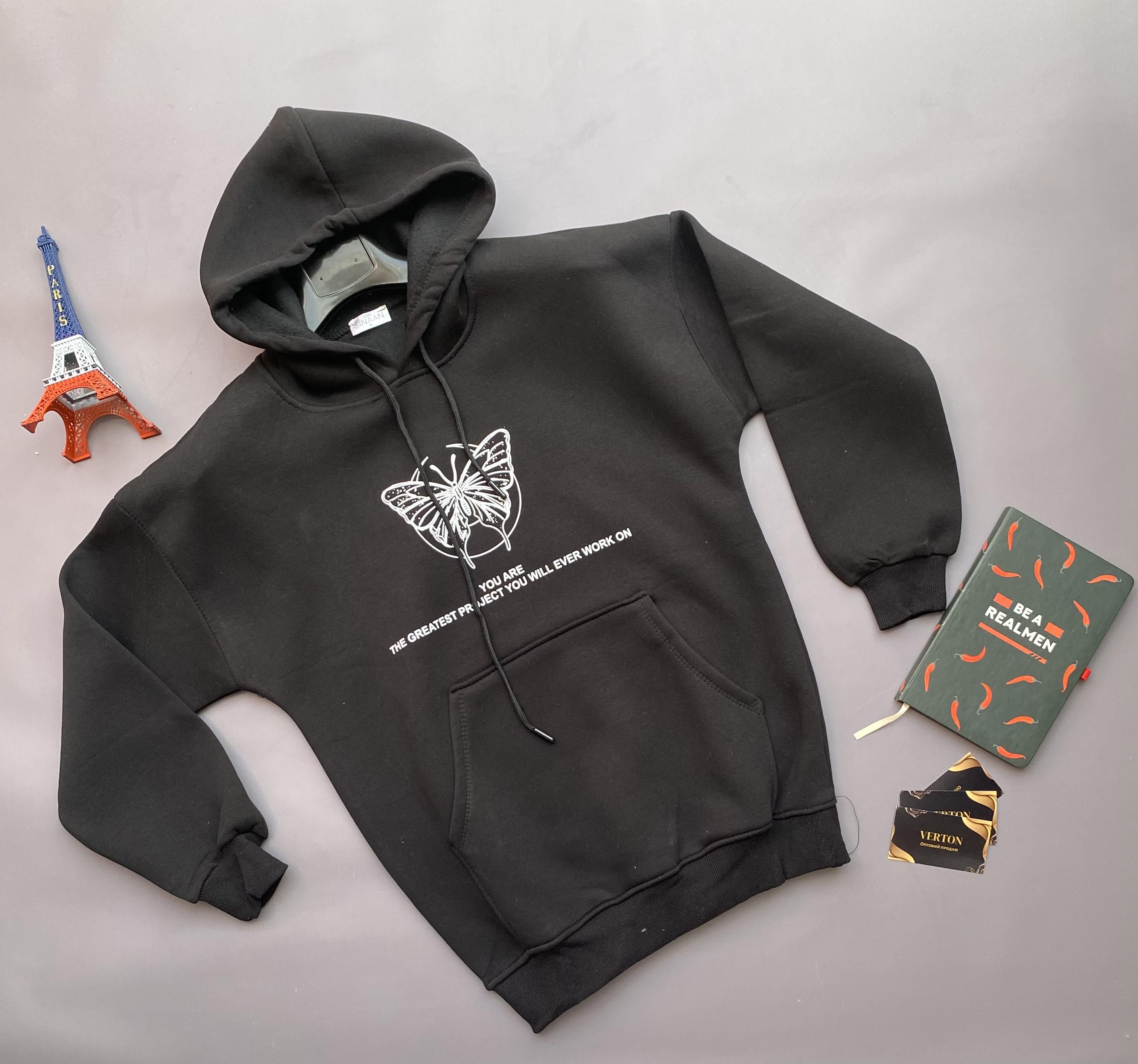 Худи Verton (S-L) 167 black (зима)