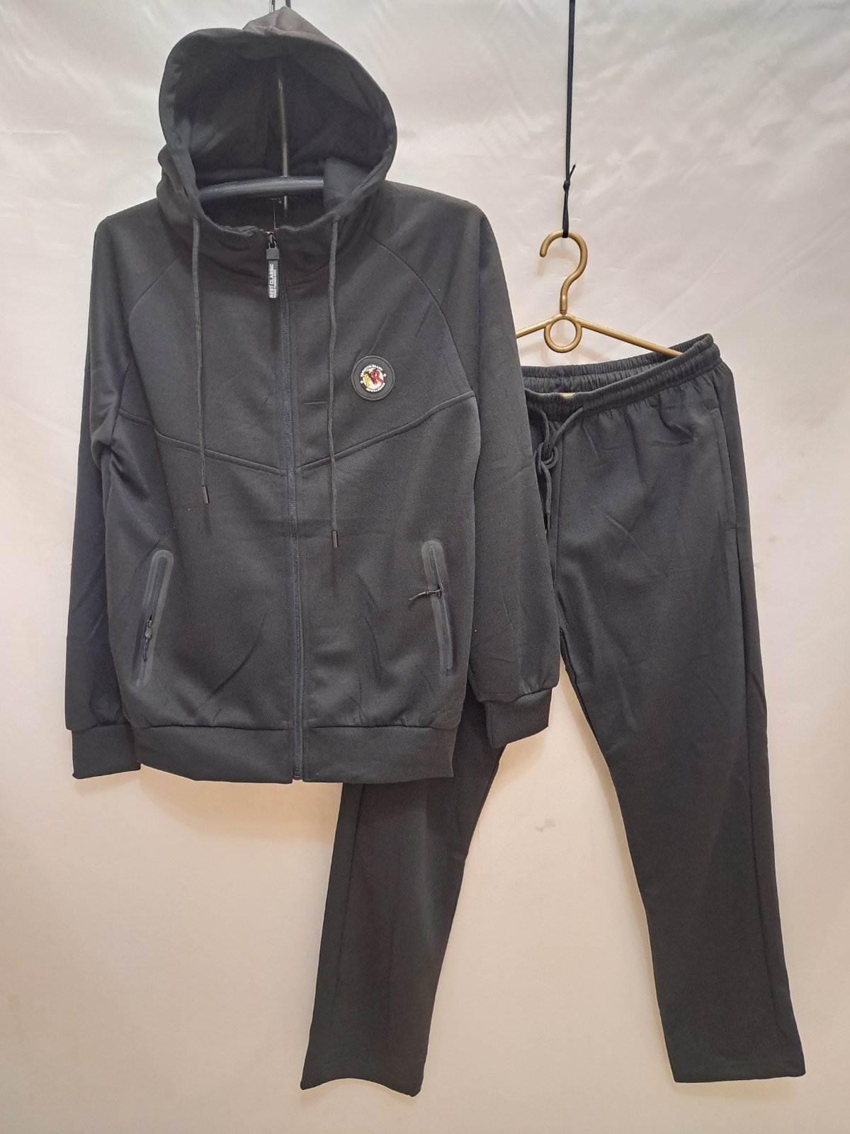 Костюм спорт Giang (M-3XL) 2371A black (деми)