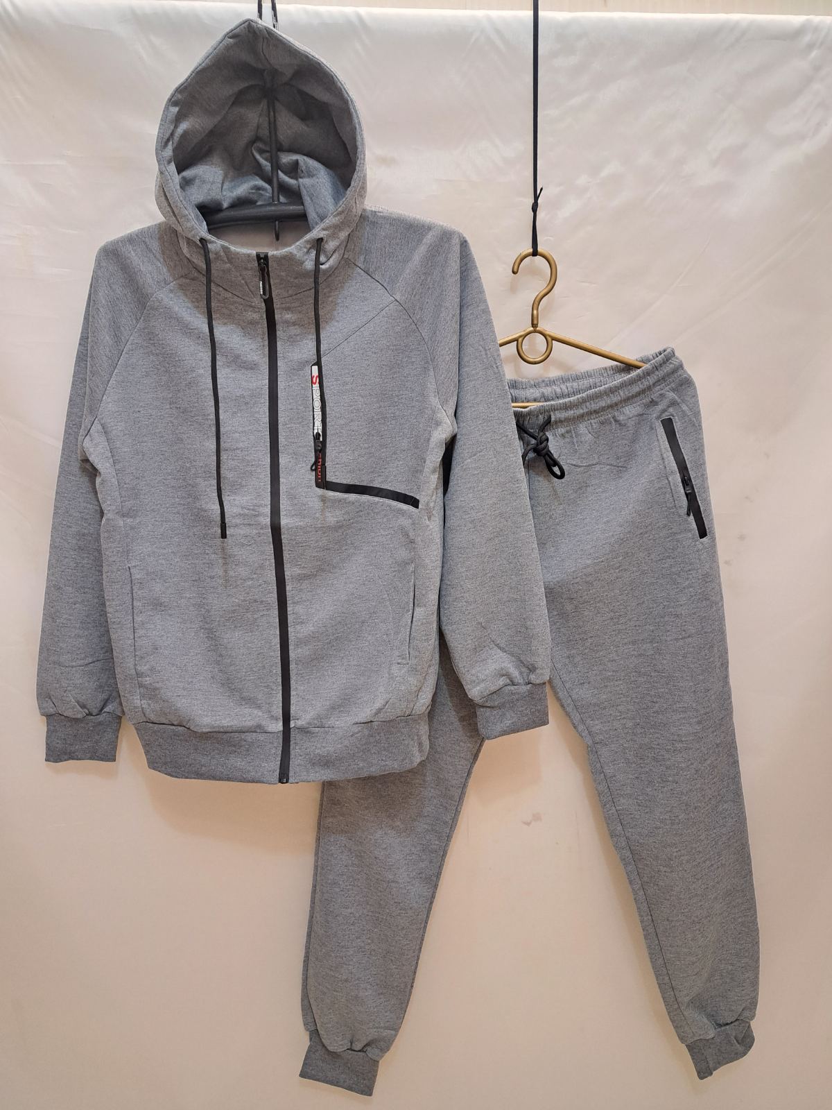 Костюм спорт Giang (M-3XL) 2371A grey (деми)