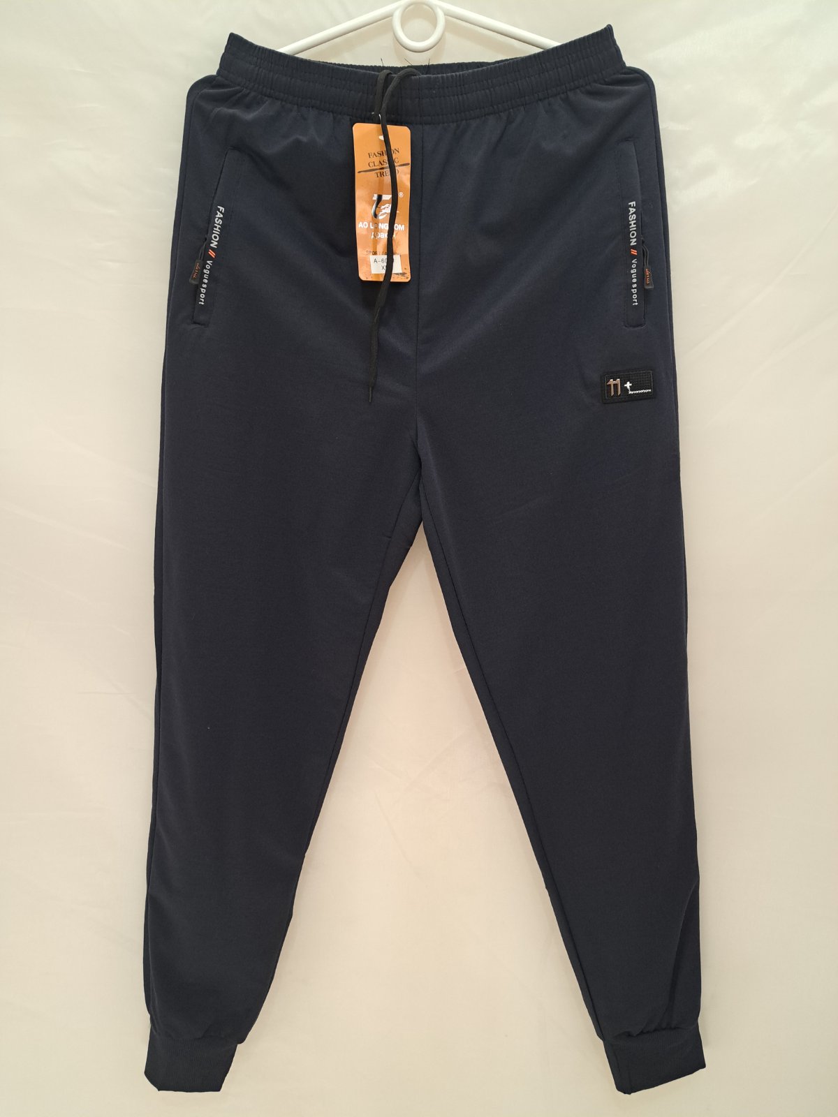 Штаны спорт Giang (XL-5XL) 602 navy (деми)
