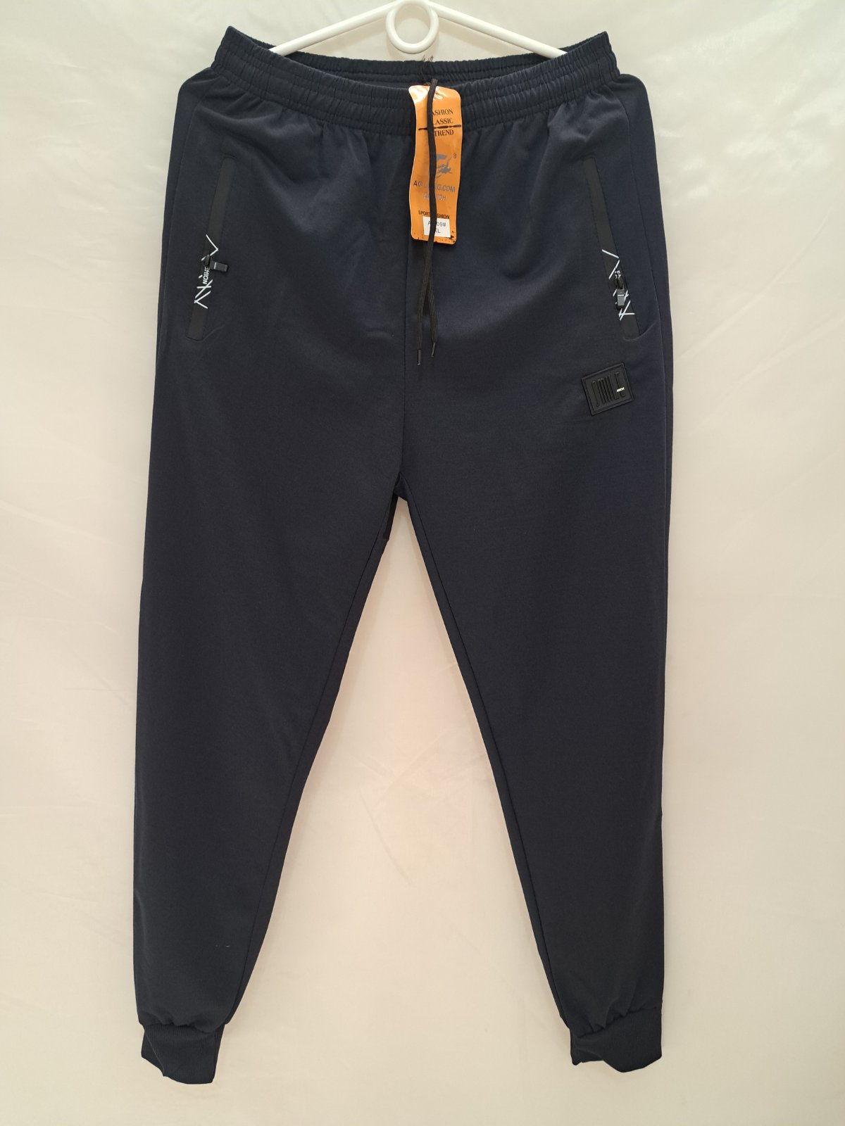 Штаны спорт Giang (XL-5XL) 609 navy (деми)