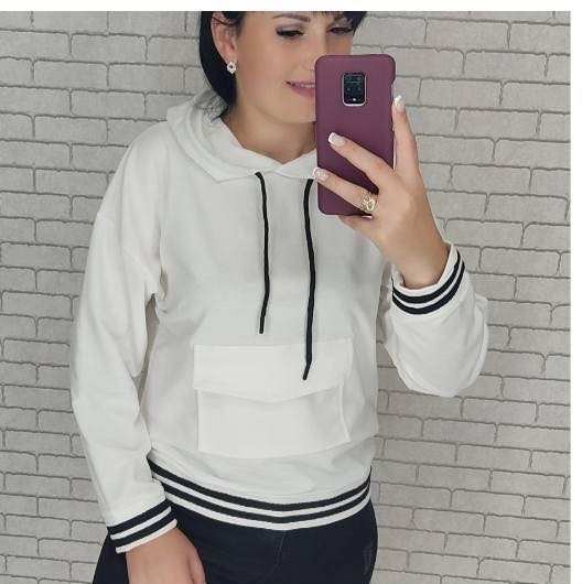 Худи Shipi (S-XL) 2949 white (деми)