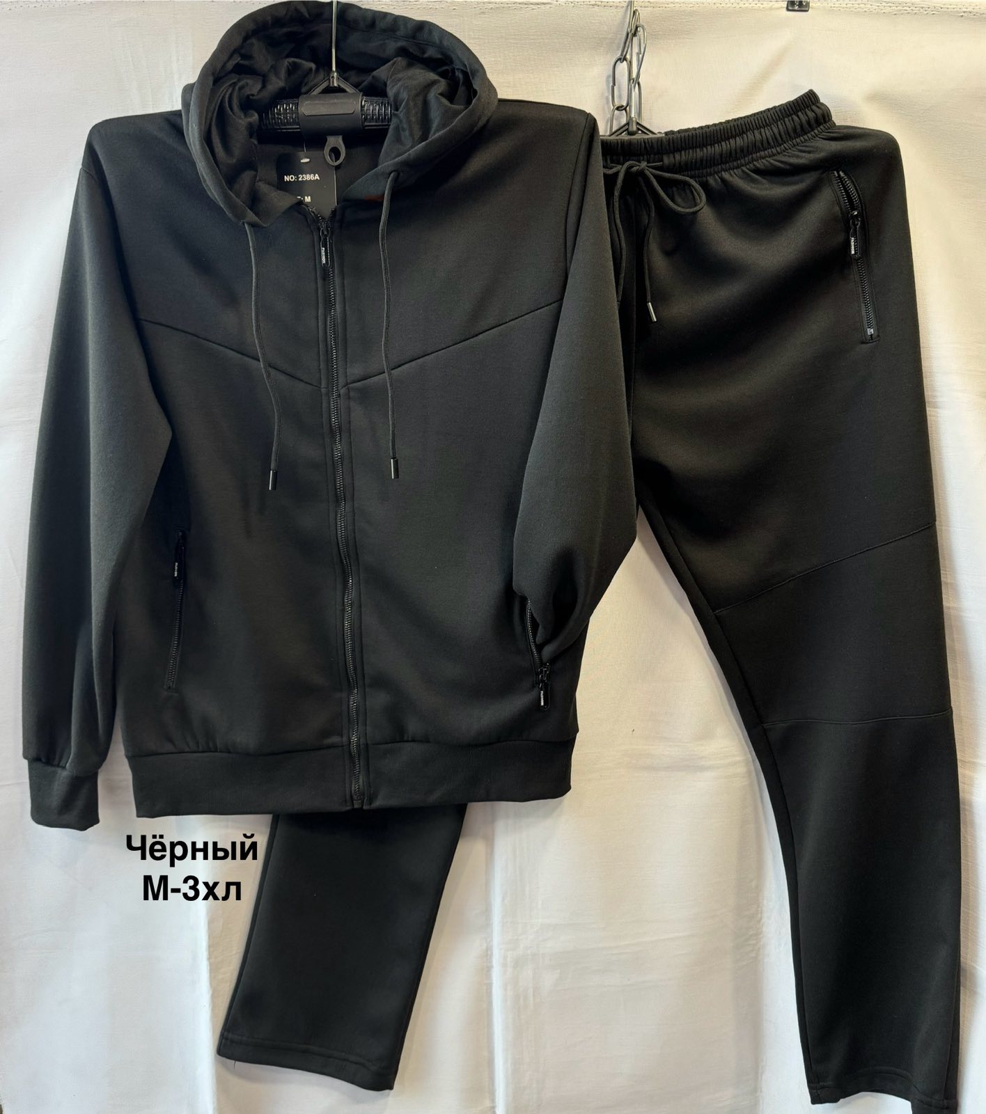 Костюм спорт Minh (M-3XL) 2386 black (деми)