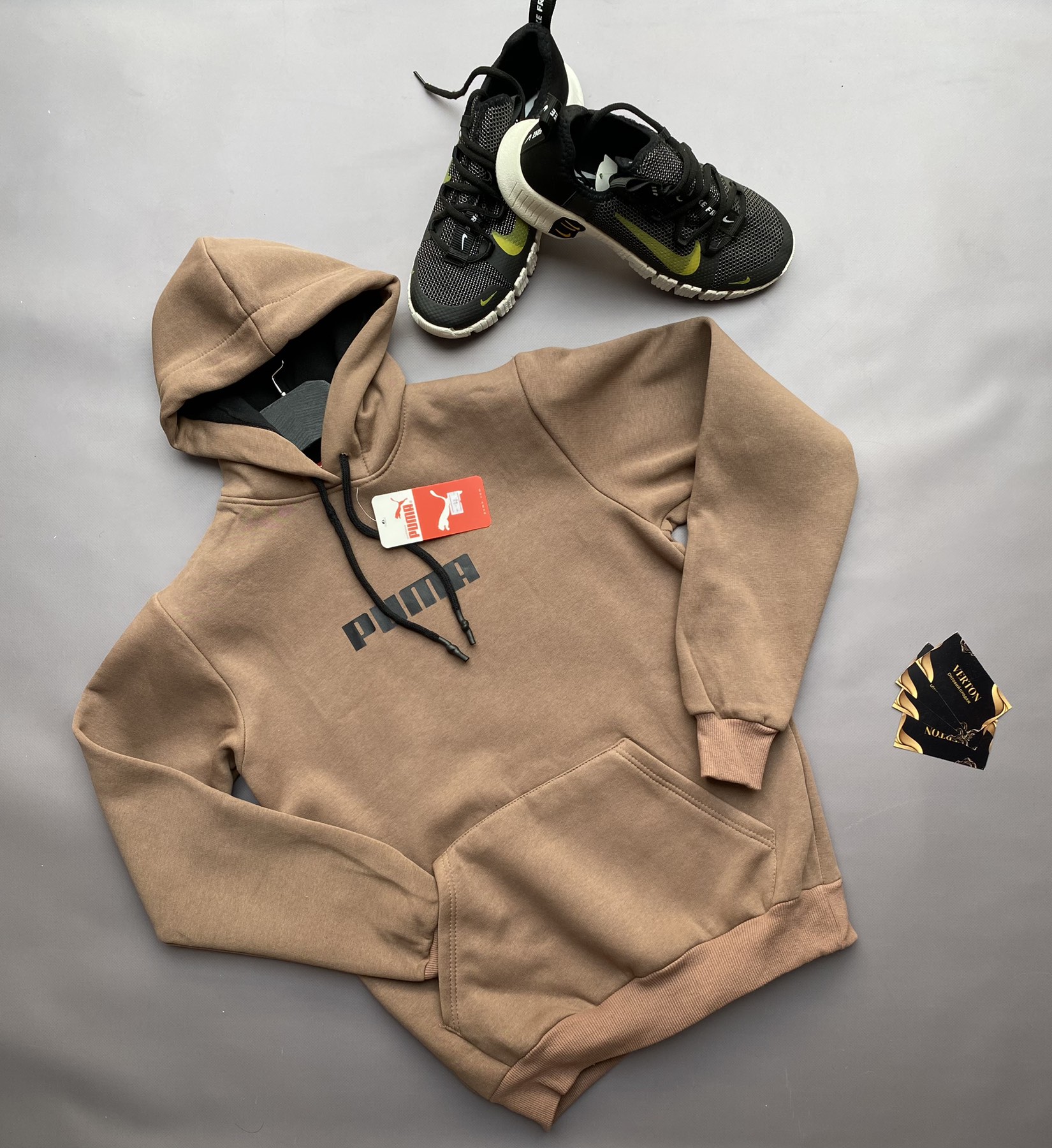 Худи Verton (M-2XL) 185 beige (зима)