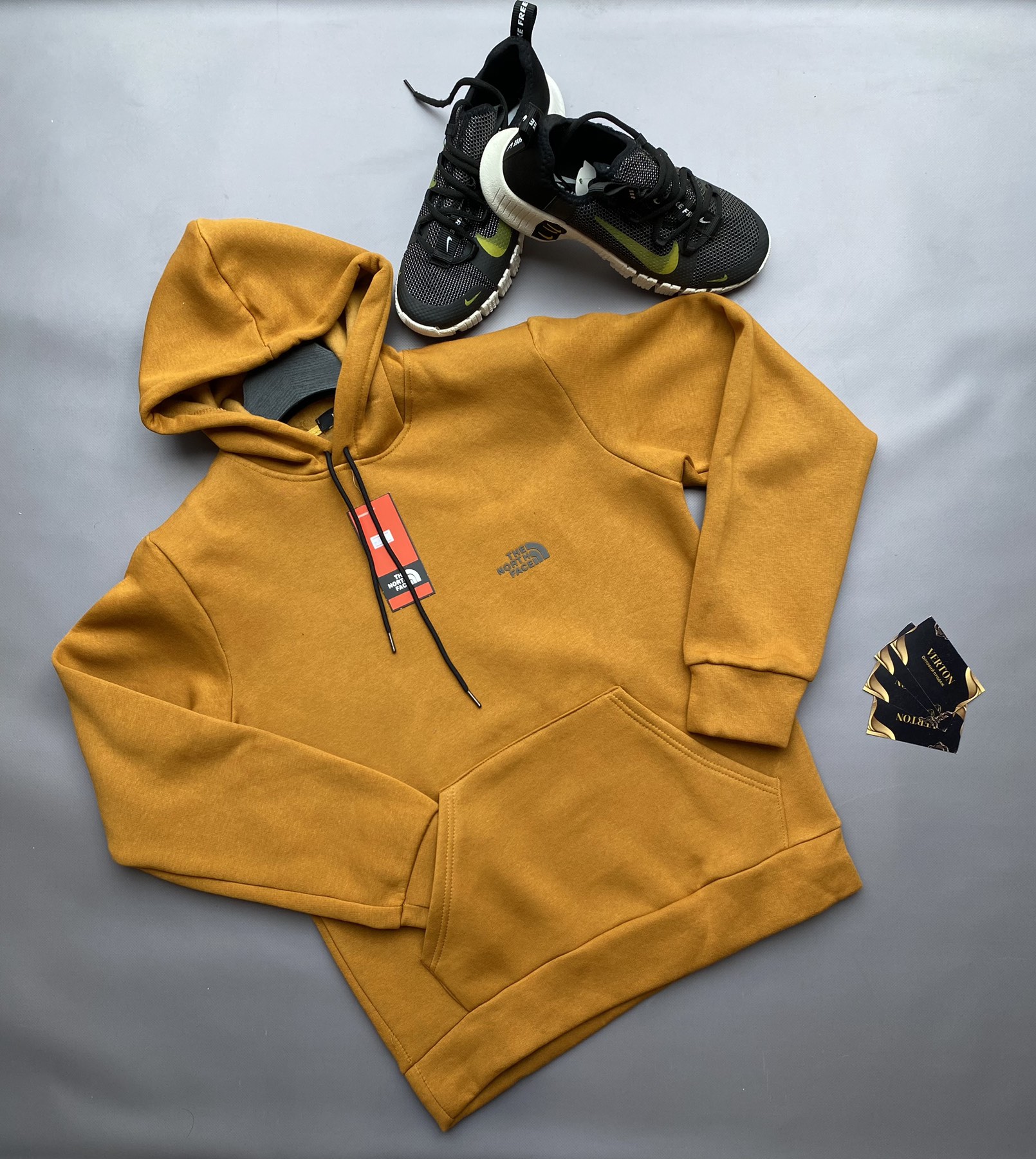 Худи Verton (M-2XL) 186 yellow (зима)