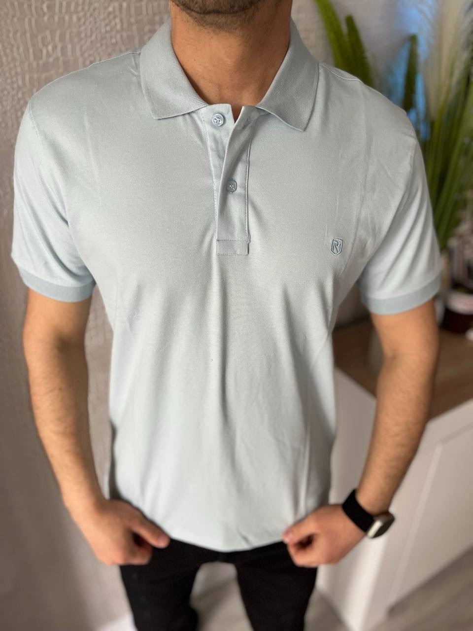 Футболка Nik (M-2XL) 54940 l.blue (лето)