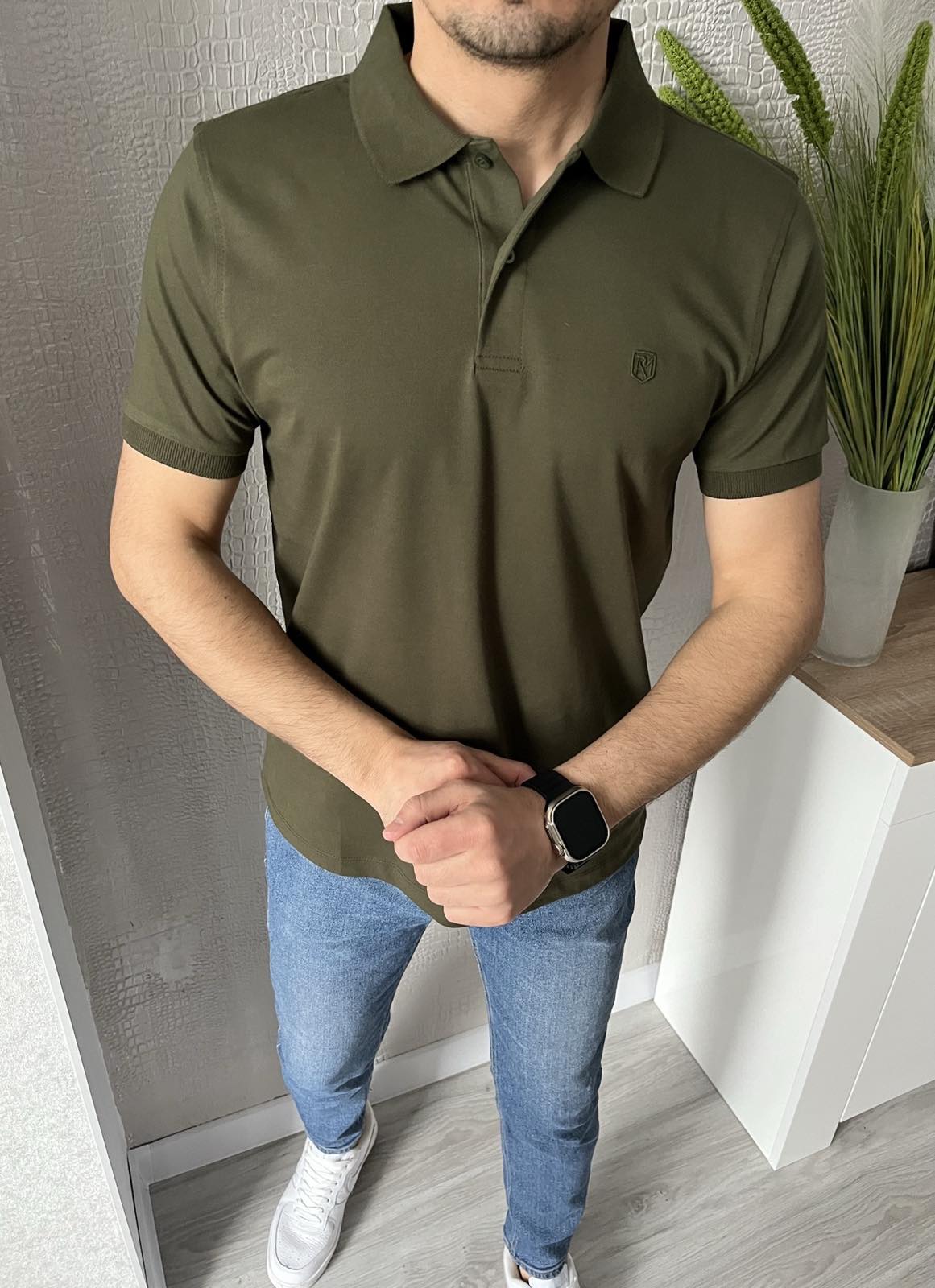 Футболка Nik (M-2XL) 54950 khaki (лето)