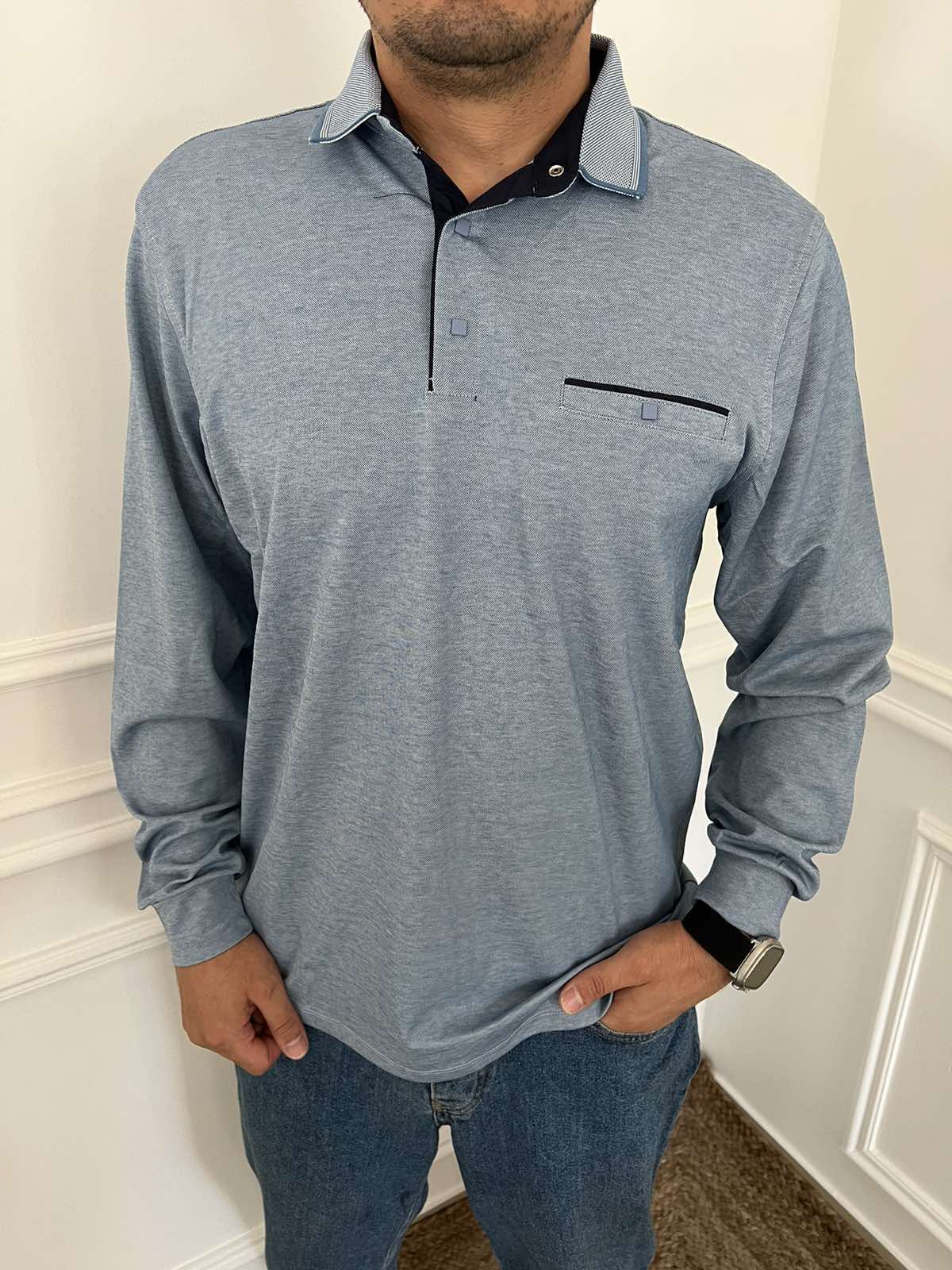 Свитер Nik (L-3XL) 54954 l.blue (деми)
