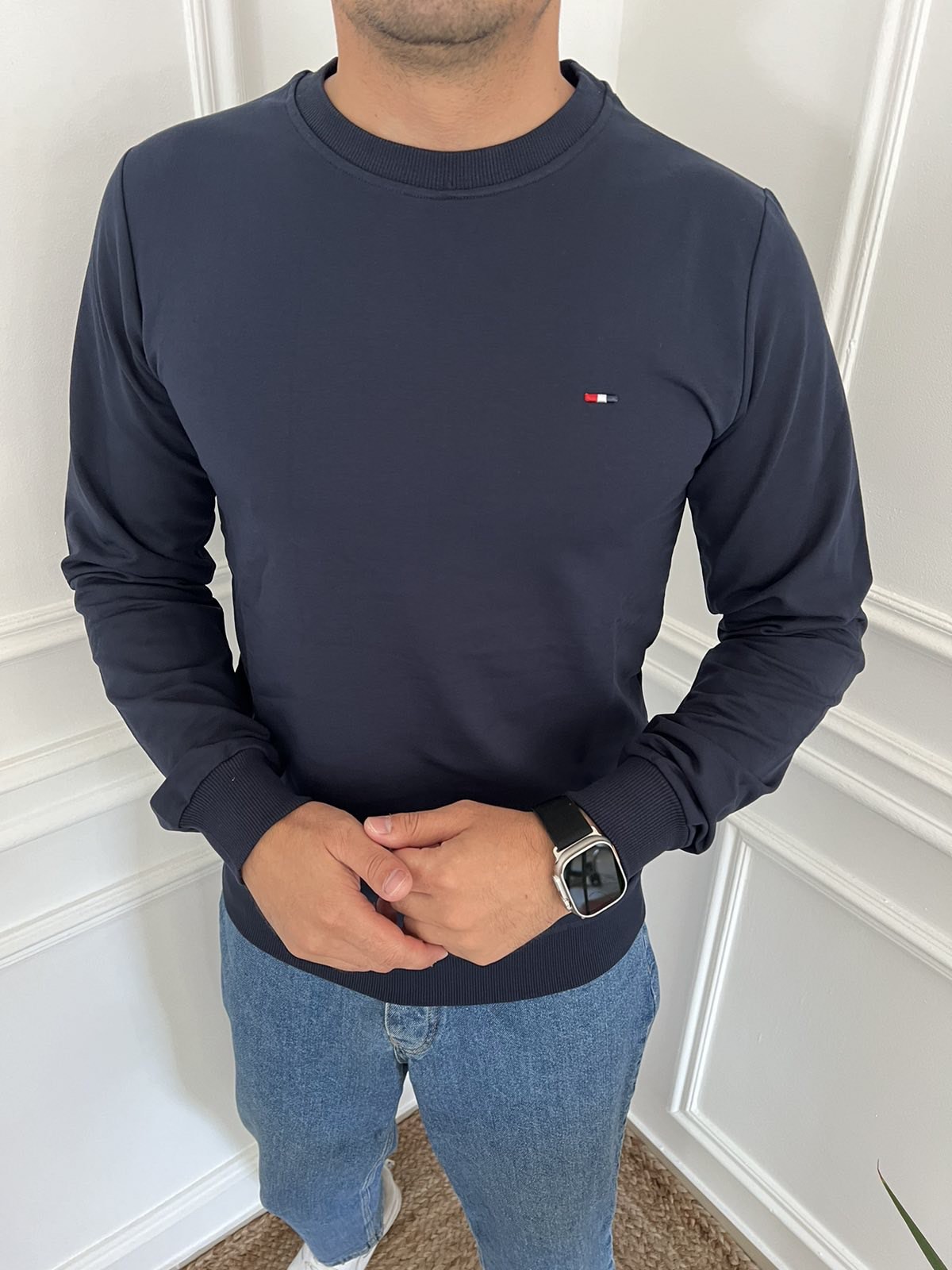 Свитер Nik (M-2XL) 54959 navy (деми)
