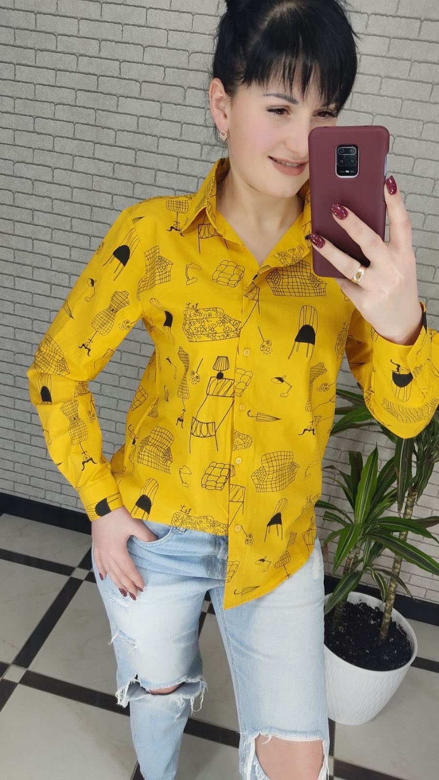 Рубашка Shipi (S-L) 2014 yellow (деми)