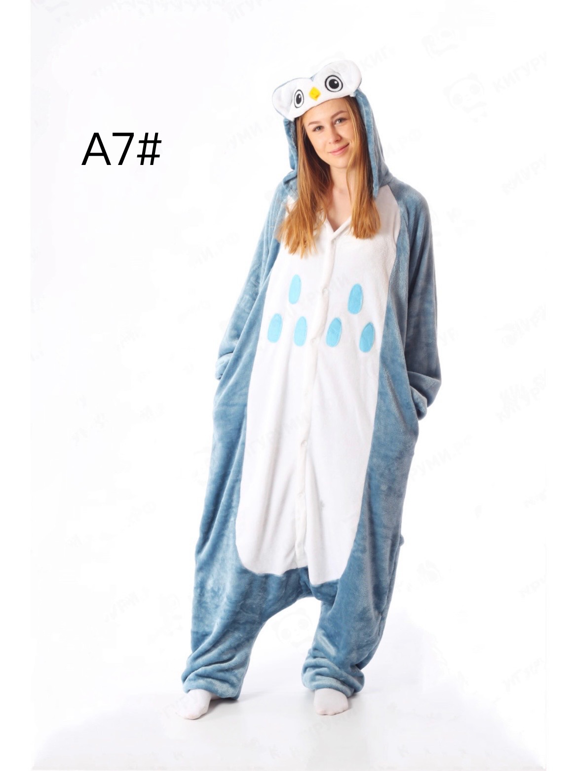Кигуруми Brilliant (S-XL) A7 grey (зима)