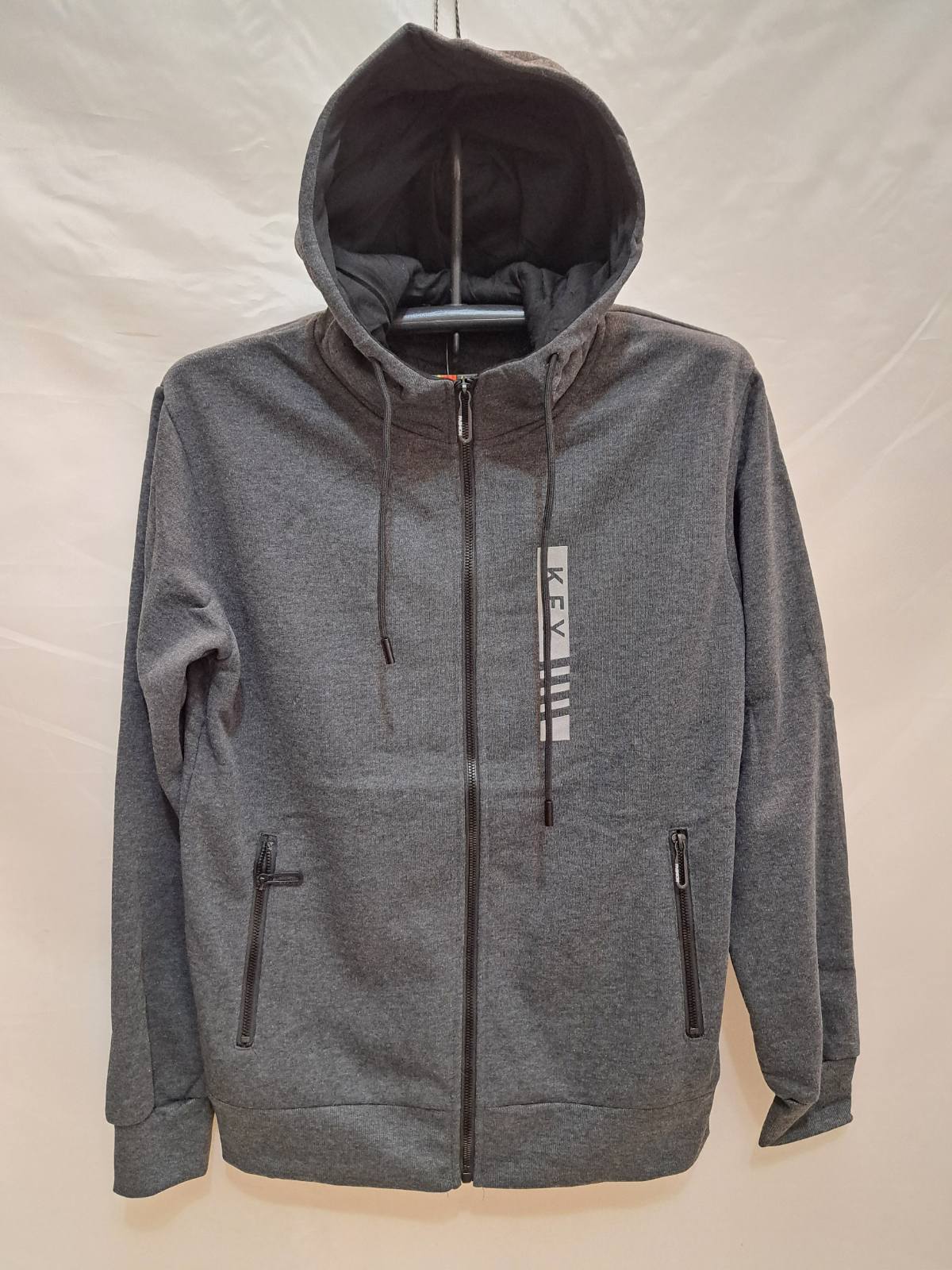 Кофта спорт Giang (M-3XL) 2326A grey (зима)