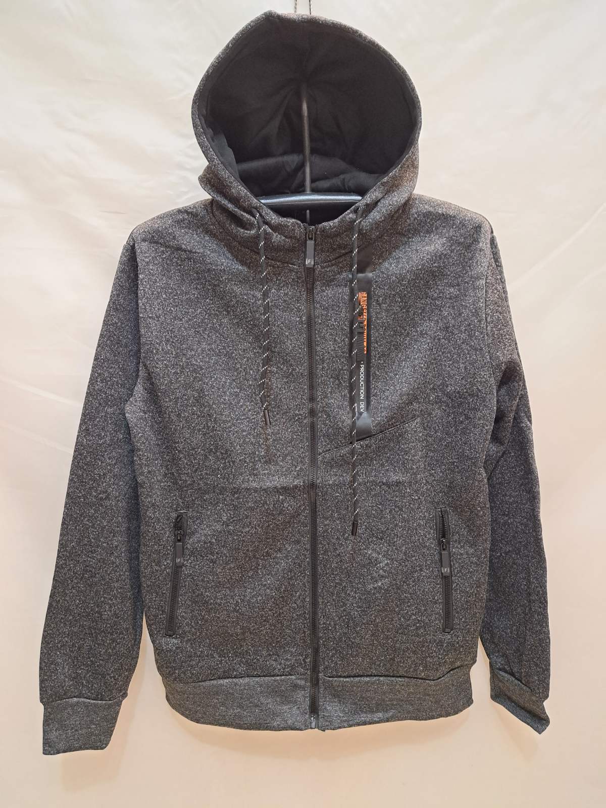 Кофта спорт Giang (M-3XL) 2351A d.grey (зима)