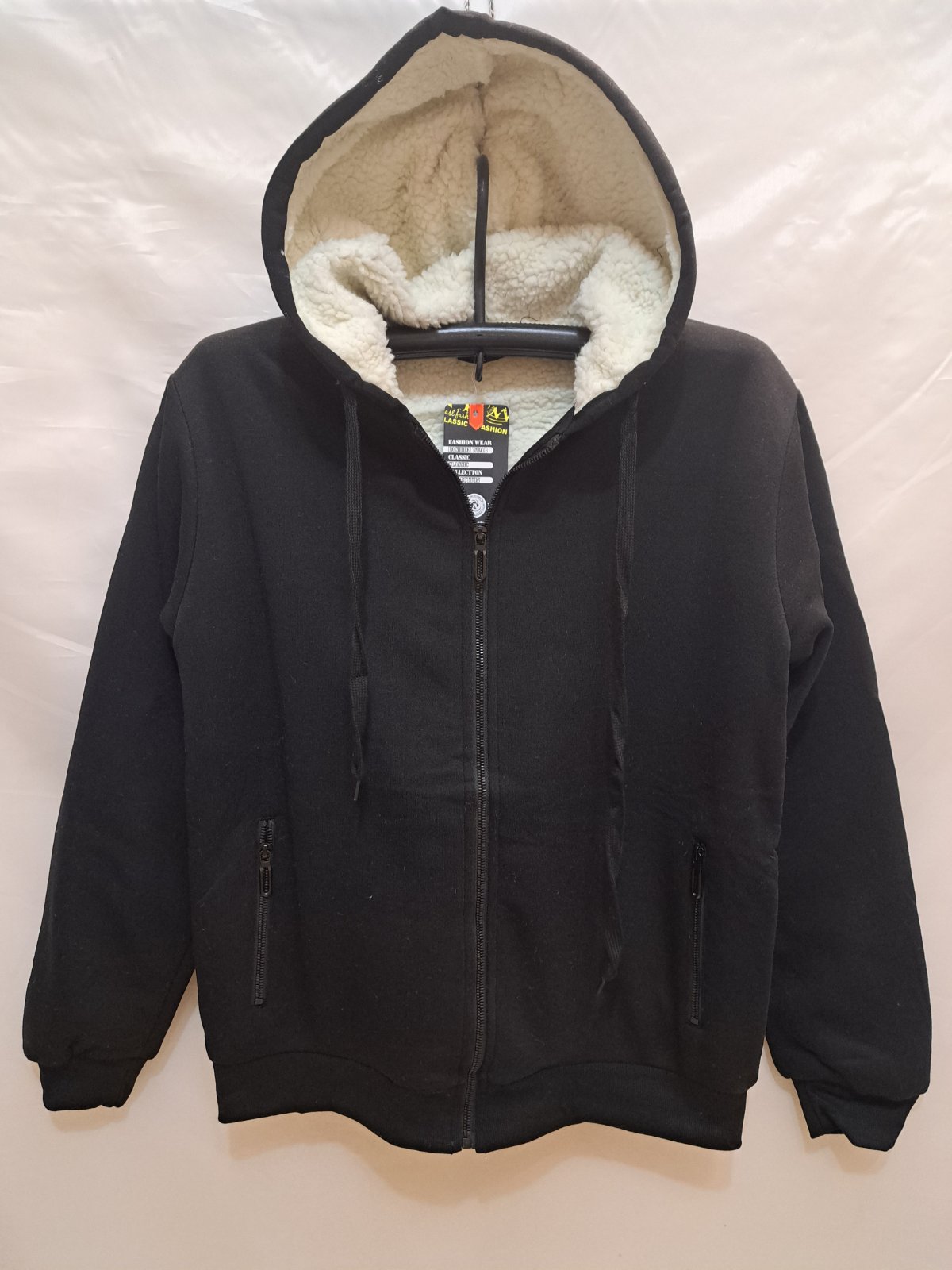 Кофта спорт Giang (M-3XL) 2353A black (зима)