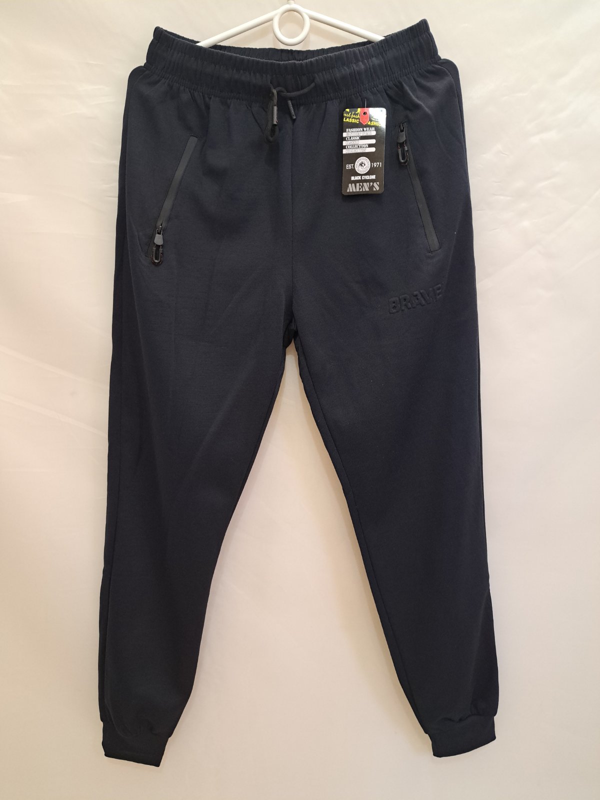 Штаны спорт Giang (M-3XL) 7052 navy (деми)