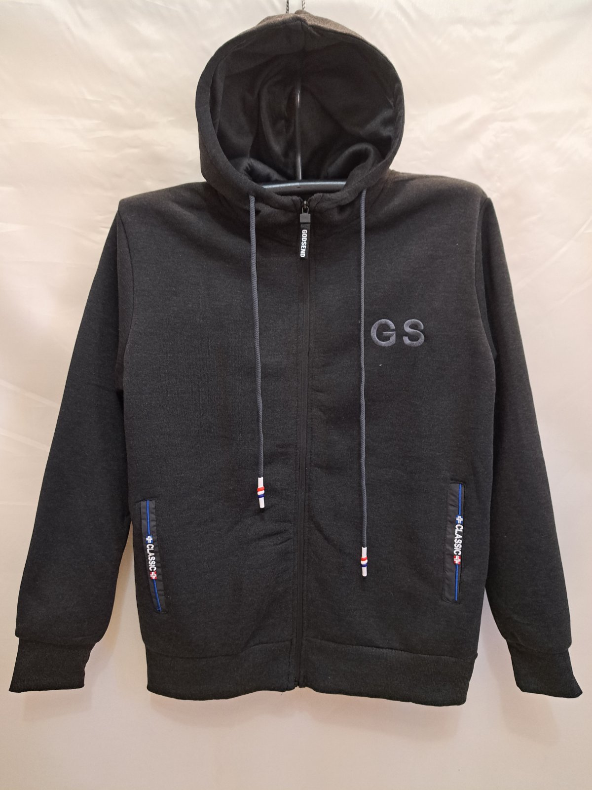 Кофта спорт Giang (M-3XL) A5239 black (зима)