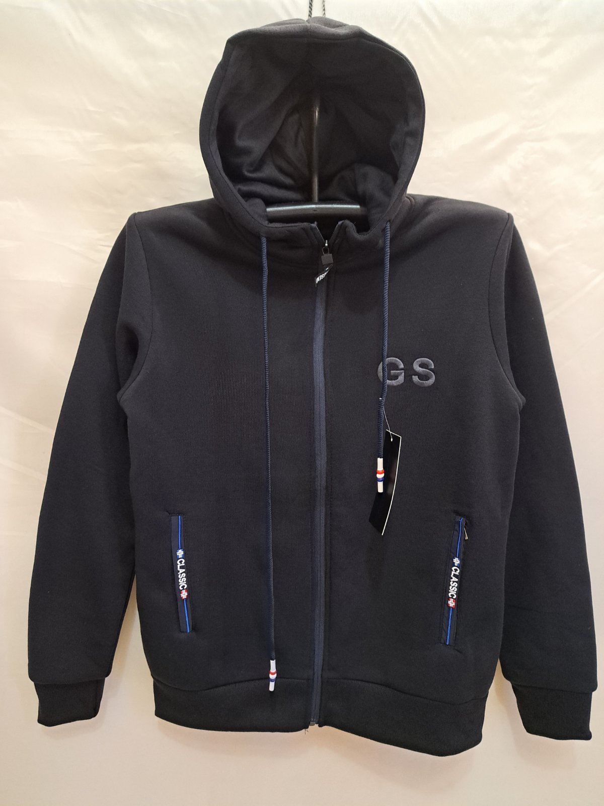 Кофта спорт Giang (M-3XL) A5239 navy (зима)