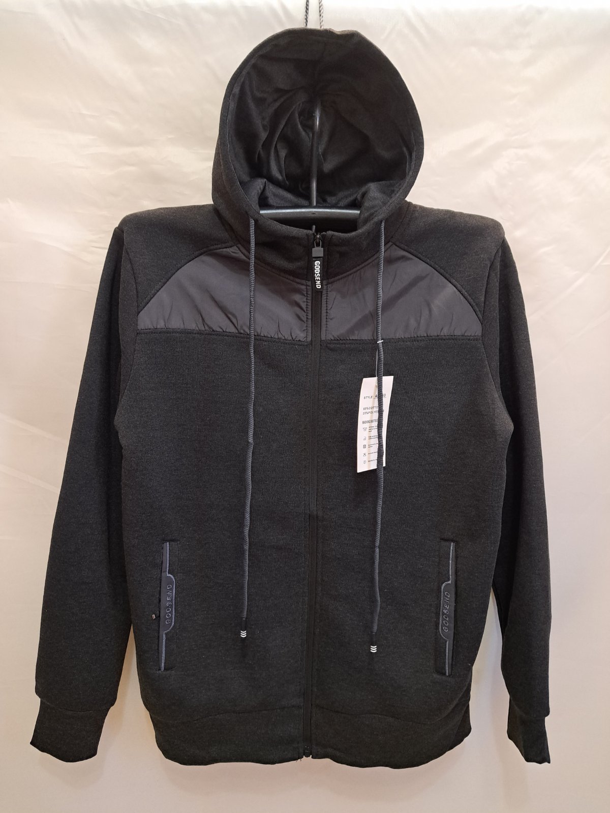 Кофта спорт Giang (M-3XL) A5250 d.grey (зима)
