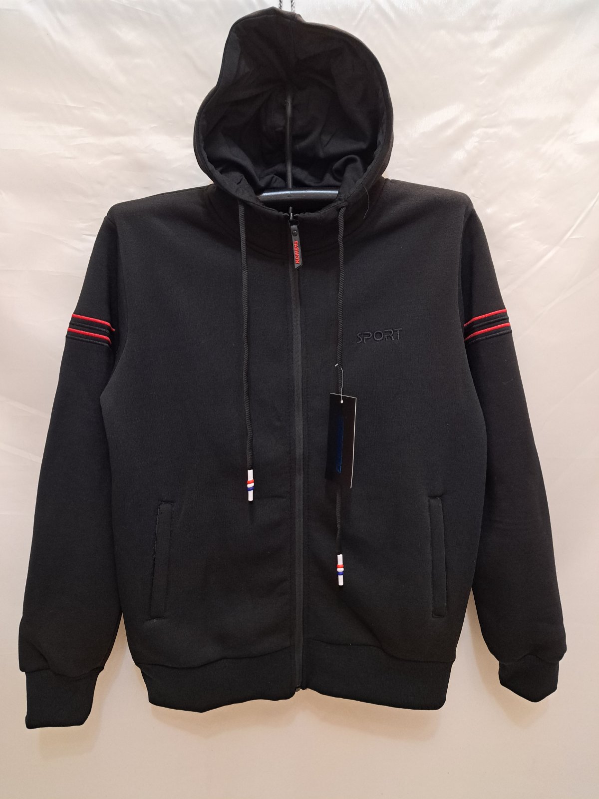 Кофта спорт Giang (M-3XL) A5251 black (зима)