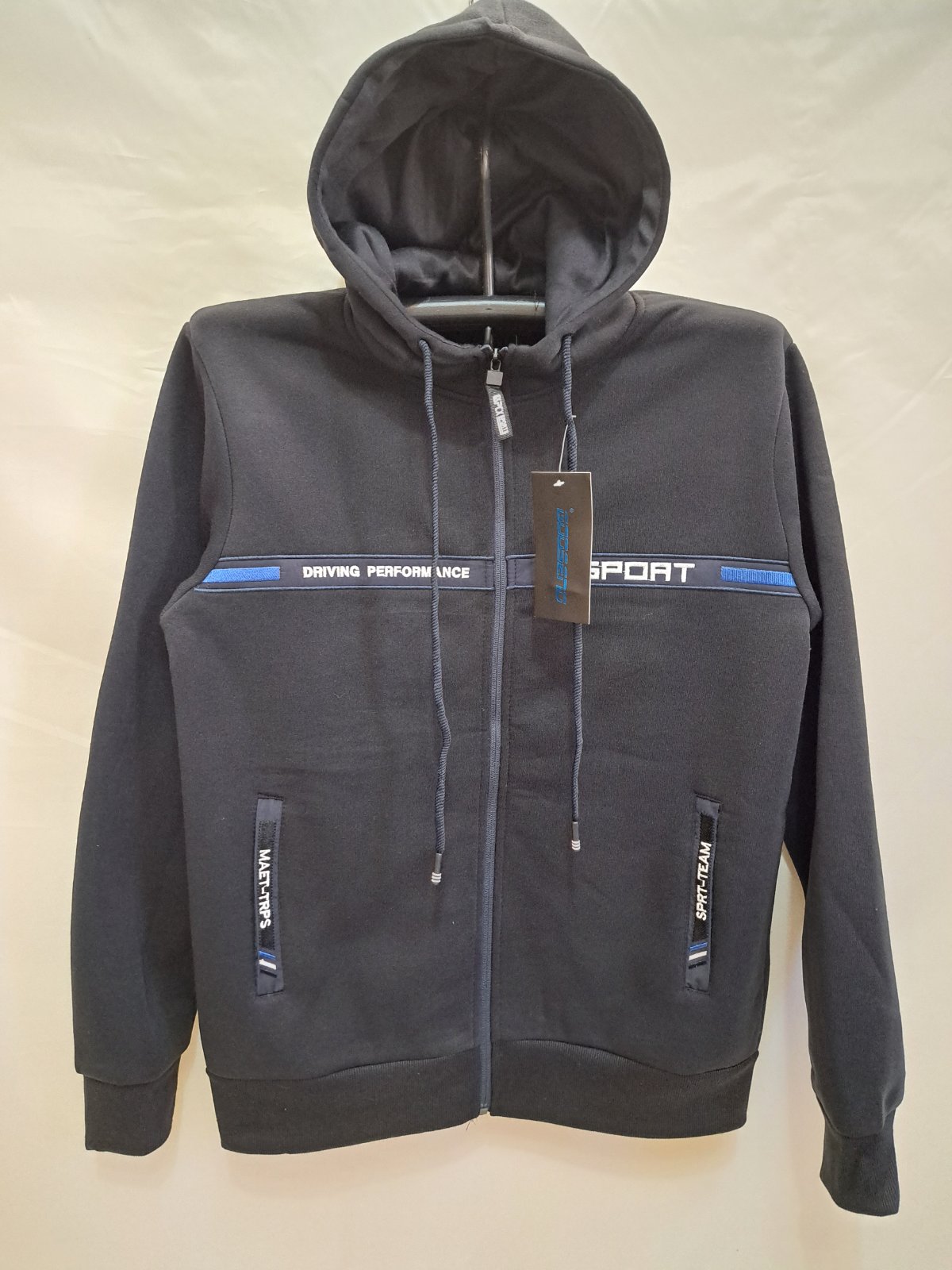 Кофта спорт Giang (M-3XL) A5253 navy (зима)