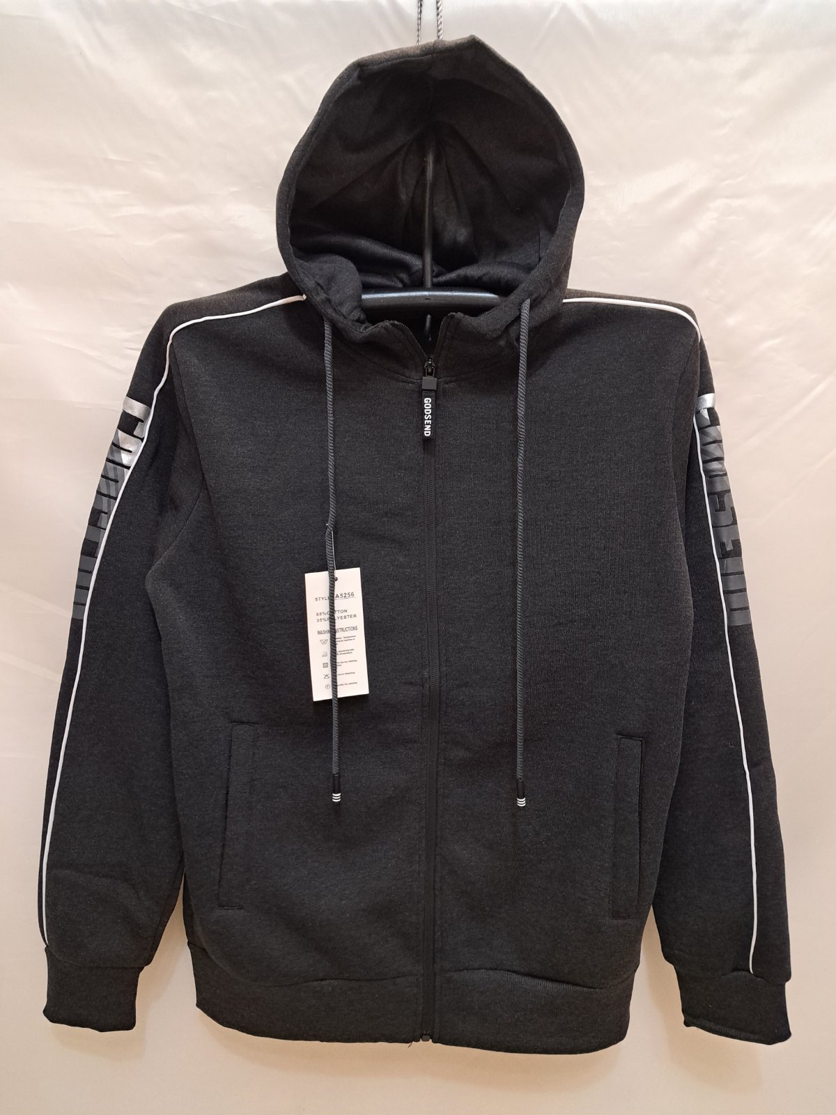 Кофта спорт Giang (M-3XL) A5256 d.grey (зима)