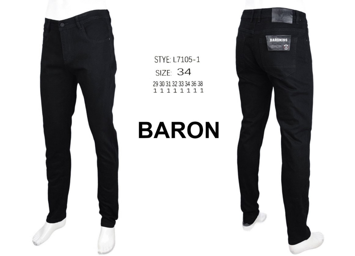 Джоггеры God Baron (29-38) 7105-1 black (деми)