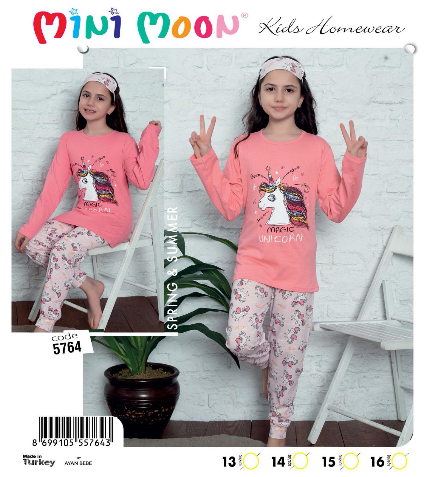 Пижама Disneyopt (13-16) 5764 pink (деми)