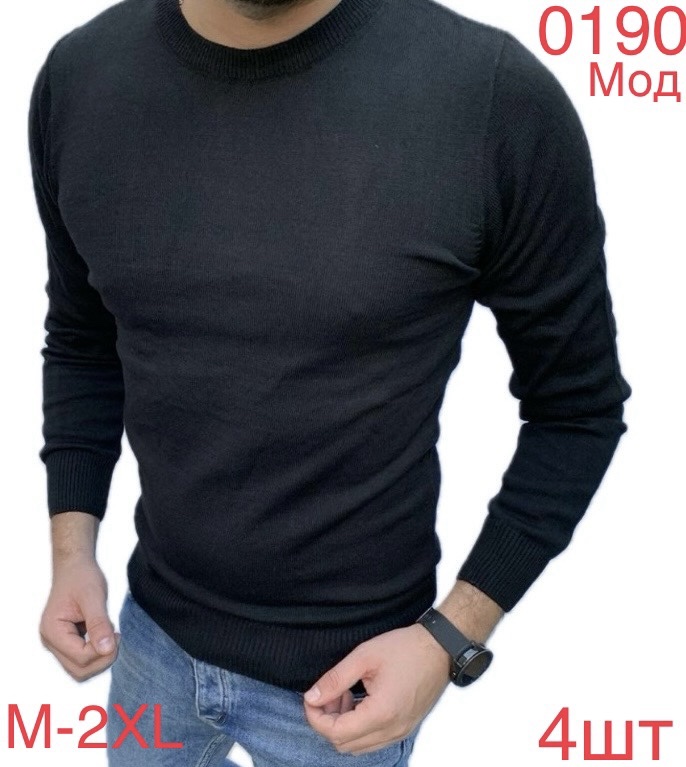 Свитер Надийка (M-2XL) 0190 black (деми)