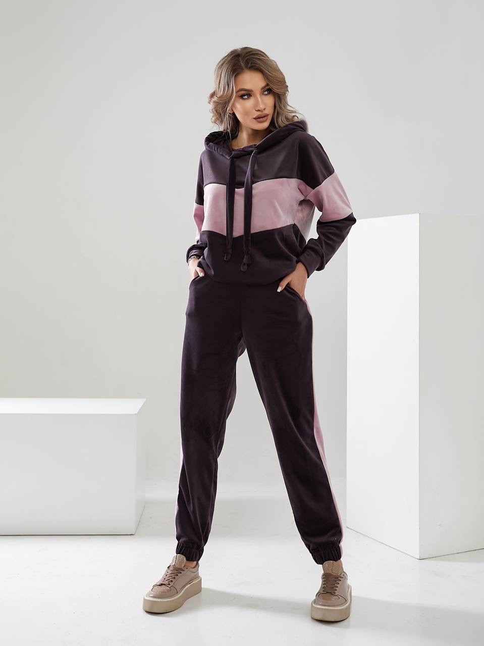 Костюм спорт Romeo life (42-56) 885 d.grey (деми)
