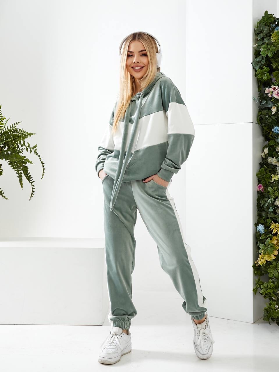 Костюм спорт Romeo life (42-56) 885 mint (деми)