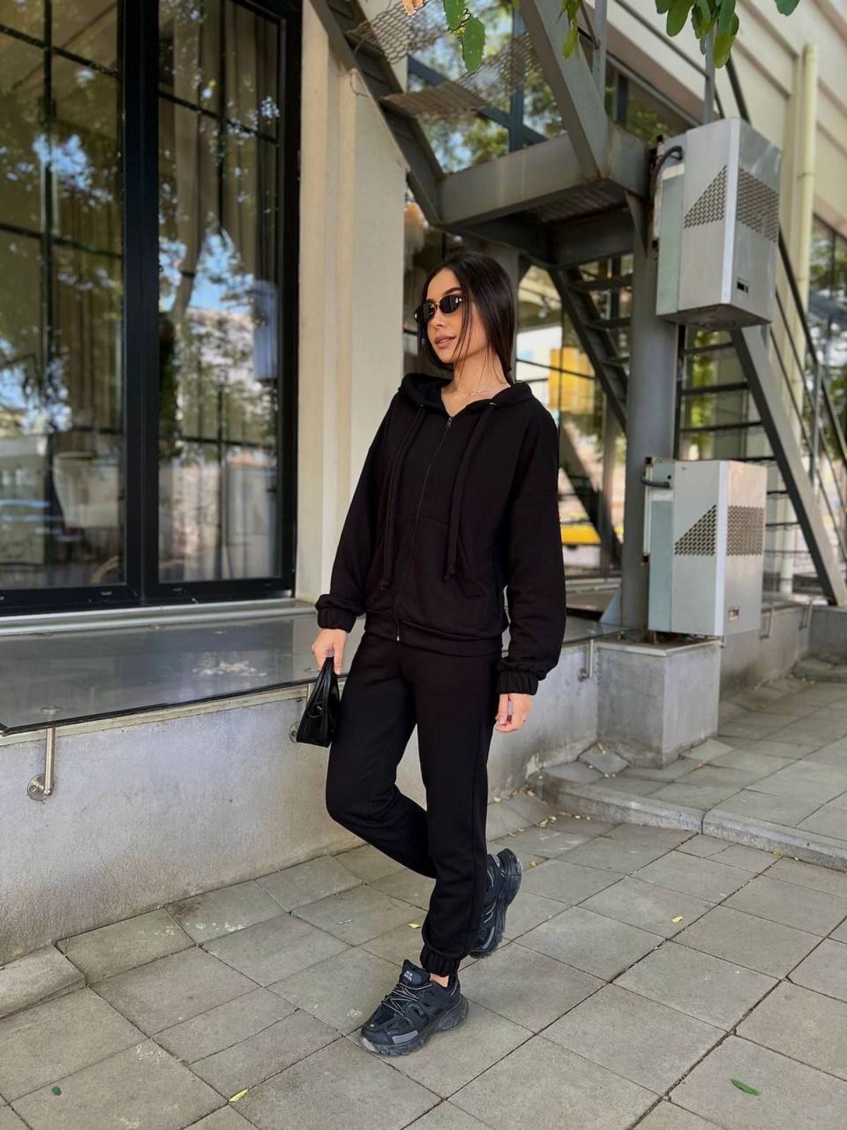 Костюм спорт Romeo life (42-48) 938 black (деми)