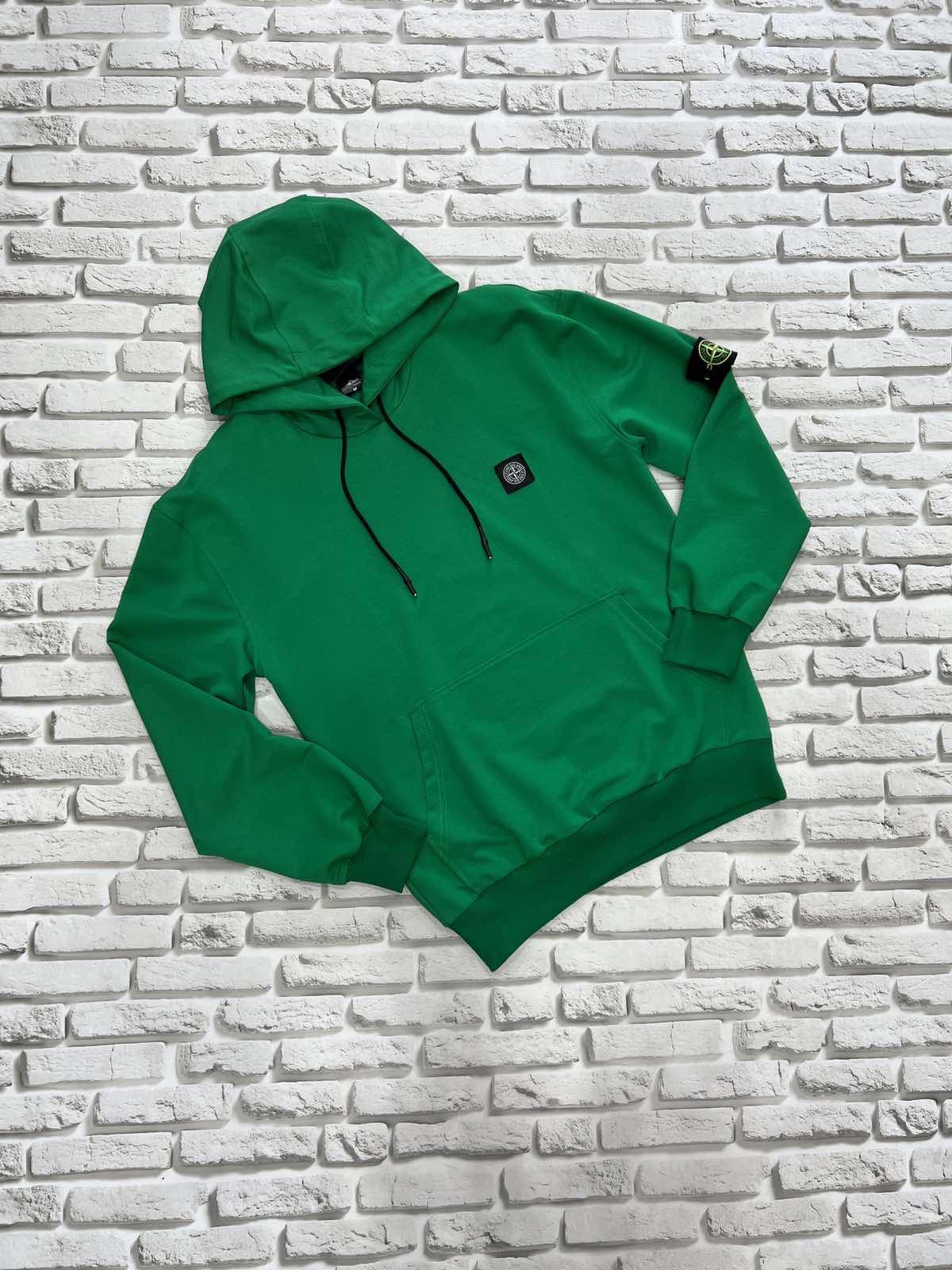 Худи Yulichka (M-3XL) H1777 green (деми)