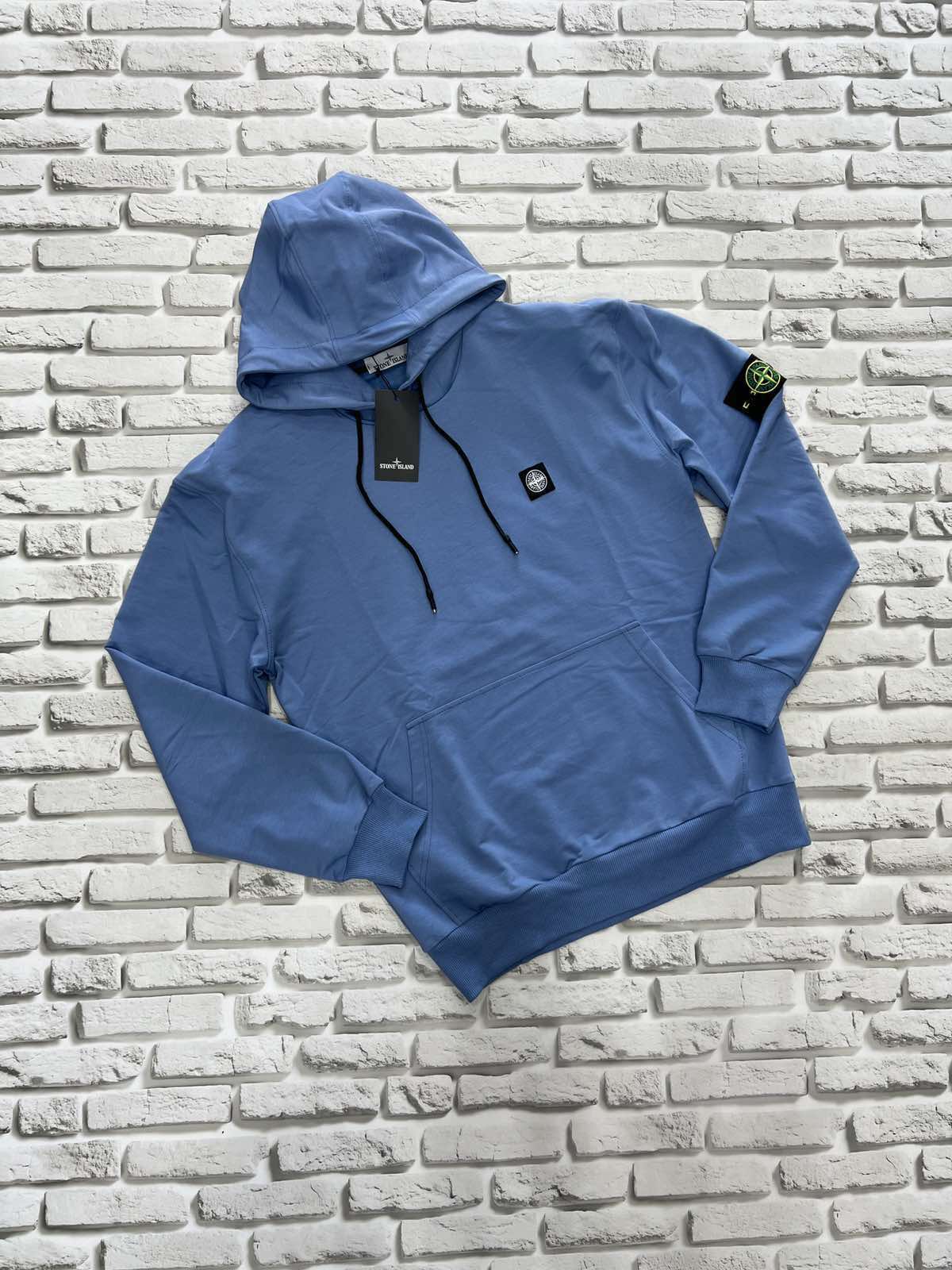 Худи Yulichka (M-3XL) H1777 l.blue (деми)