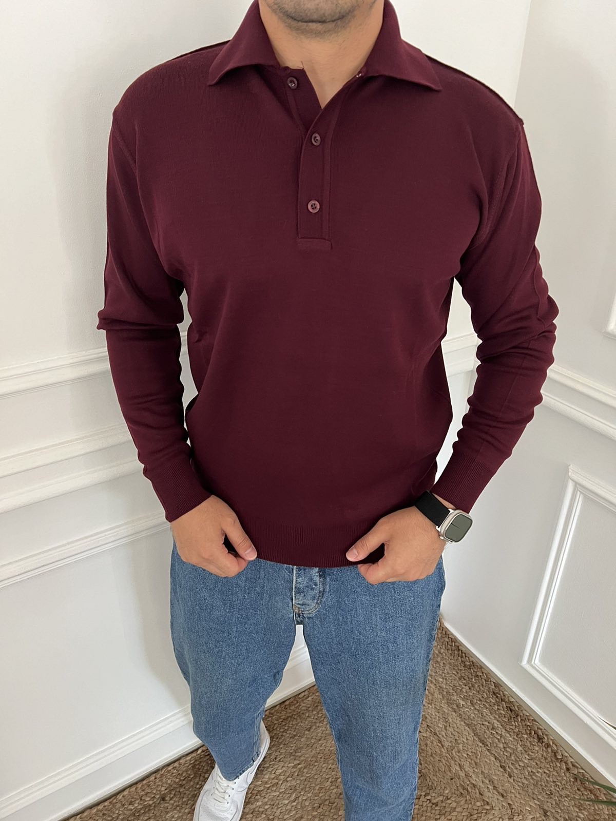 Свитер Nik (M-2XL) 55034 wine (деми)