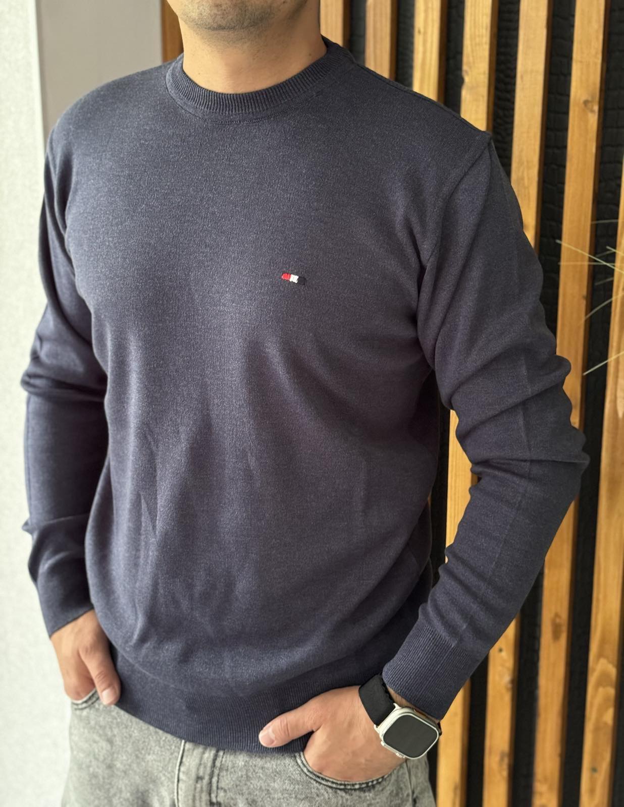 Свитер Nik (M-2XL) 55043 blue (деми)